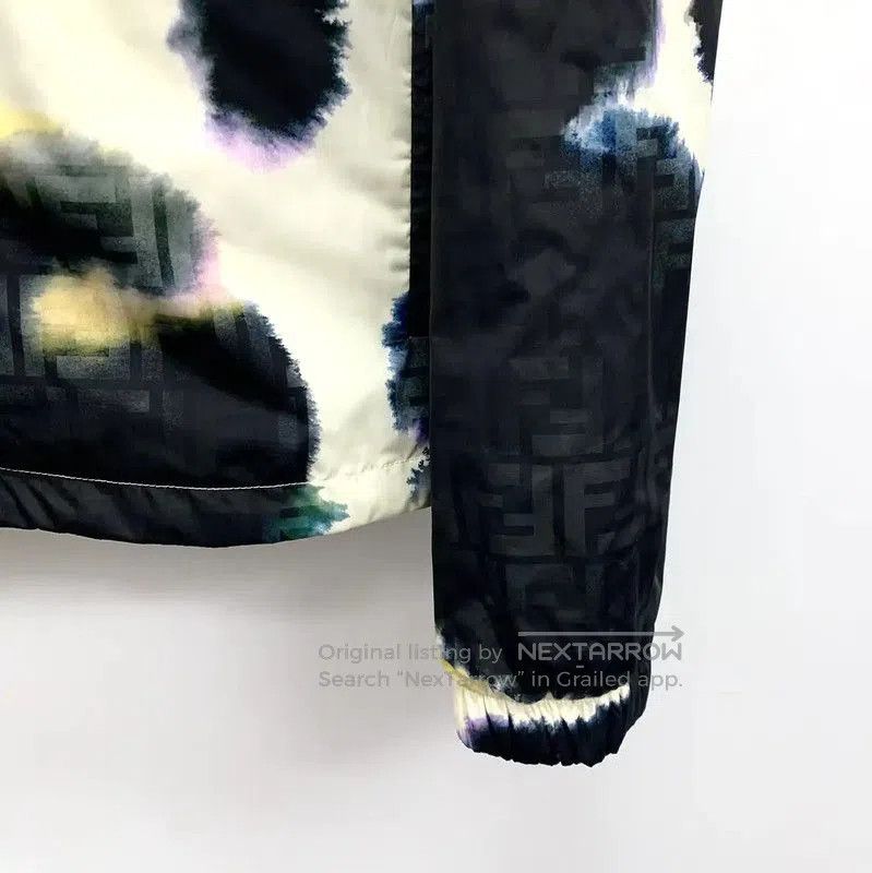 Other Fendi Black Abstract Patterned Zip-Up Jacket . Size US L / EU 52-54 / 3 - 4 Thumbnail
