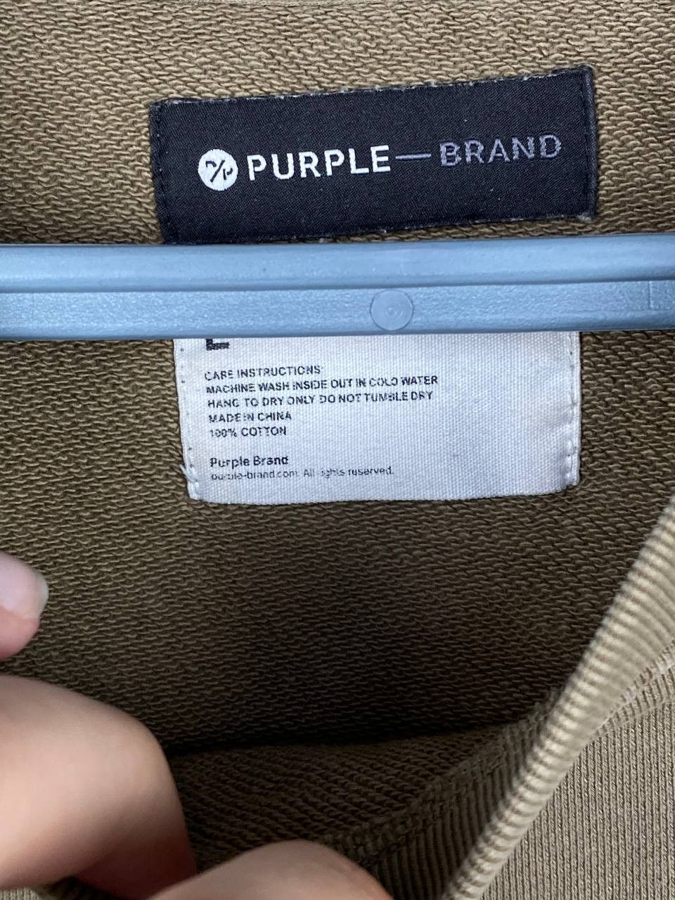Purple Brand Purple Brand Military Big Logo Streetwear Sweatshirt Size US L / EU 52-54 / 3 - 6 Thumbnail