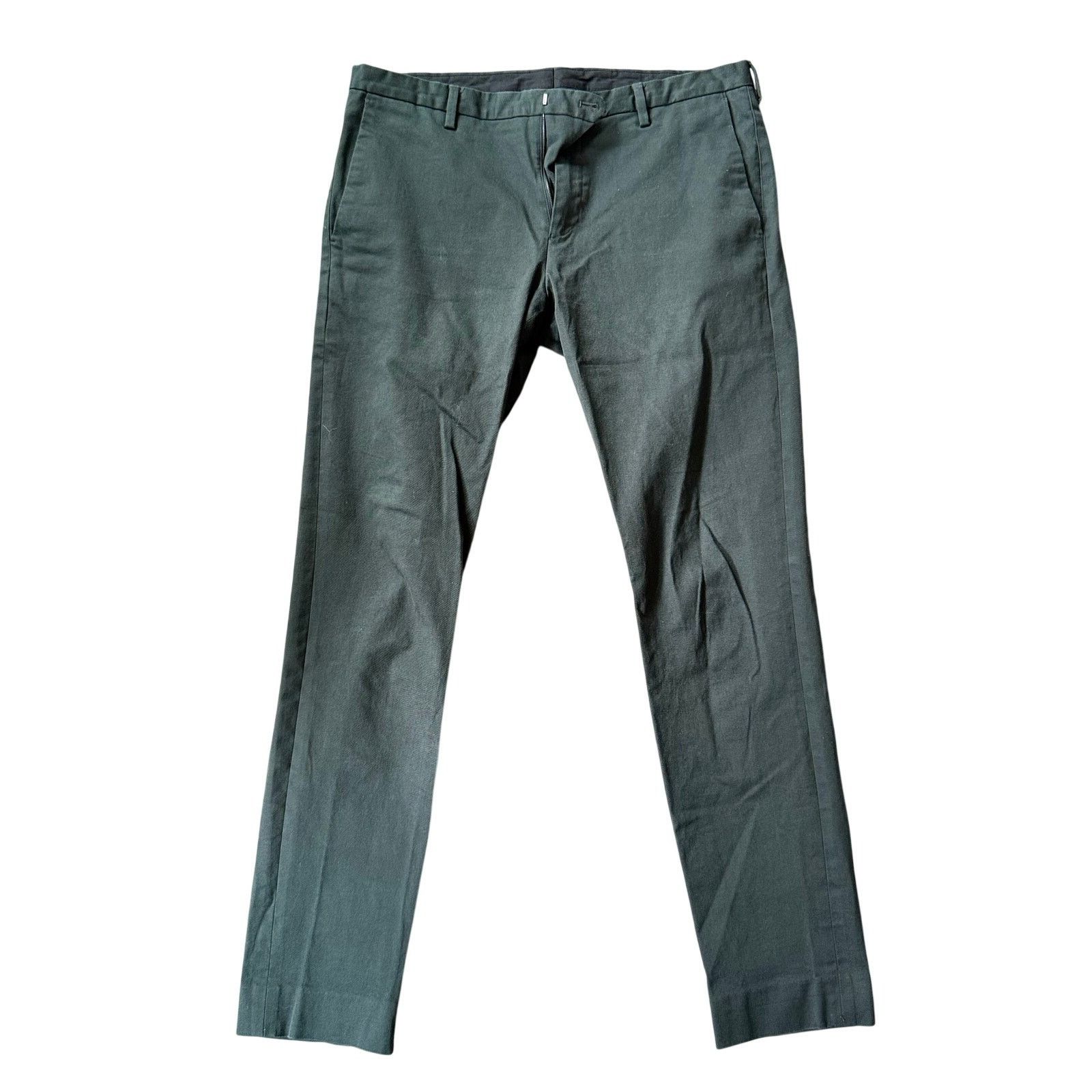 Paul Smith Paul Smith Dark Olive Cotton Trousers Size 40L - 1 Thumbnail