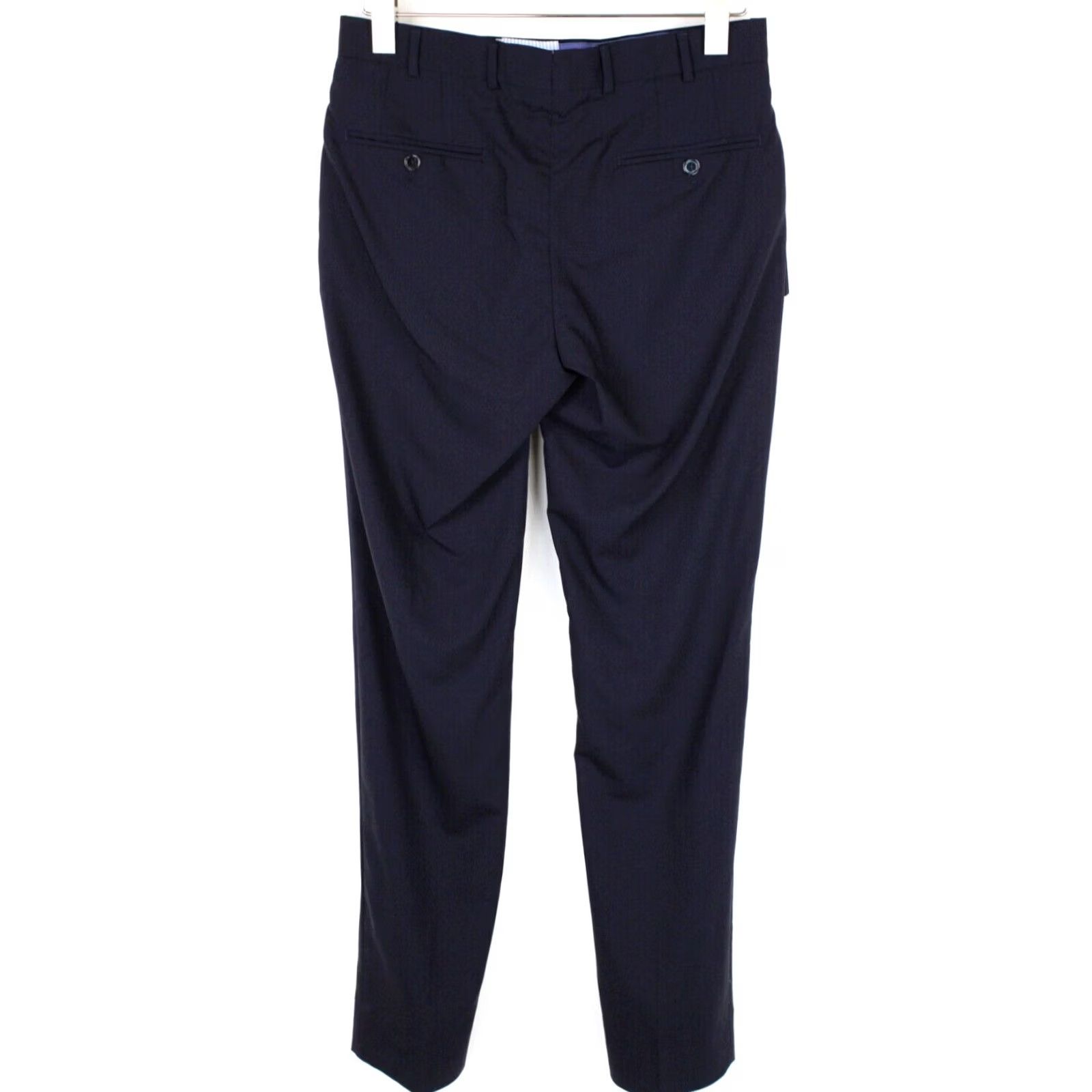 Massimo Dutti Massimo Dutti Wool Trousers Men EU 38 Zip Fly Pockets Classic Super 120's Blue Wool Trousers Mens EU38 Zip Fly Front Pockets All Seasons Size US 38 / EU 54 - 2 Thumbnail