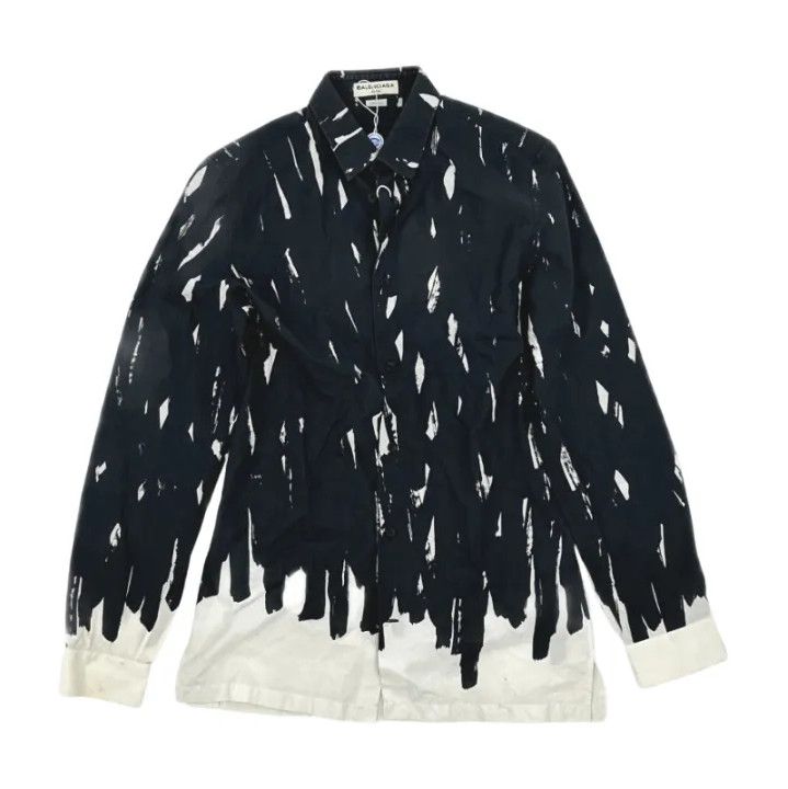 Balenciaga Balenciaga Casual Black Long Sleeve Shirt Size US M / EU 48-50 / 2 - 1 Thumbnail