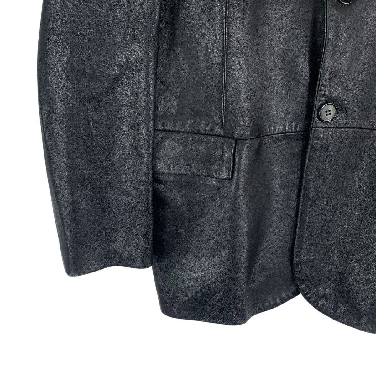 Emporio Armani 🔥🔥EMPORIO ARMANI COLLECTION LEATHER JACKET Size US M / EU 48-50 / 2 - 6 Thumbnail