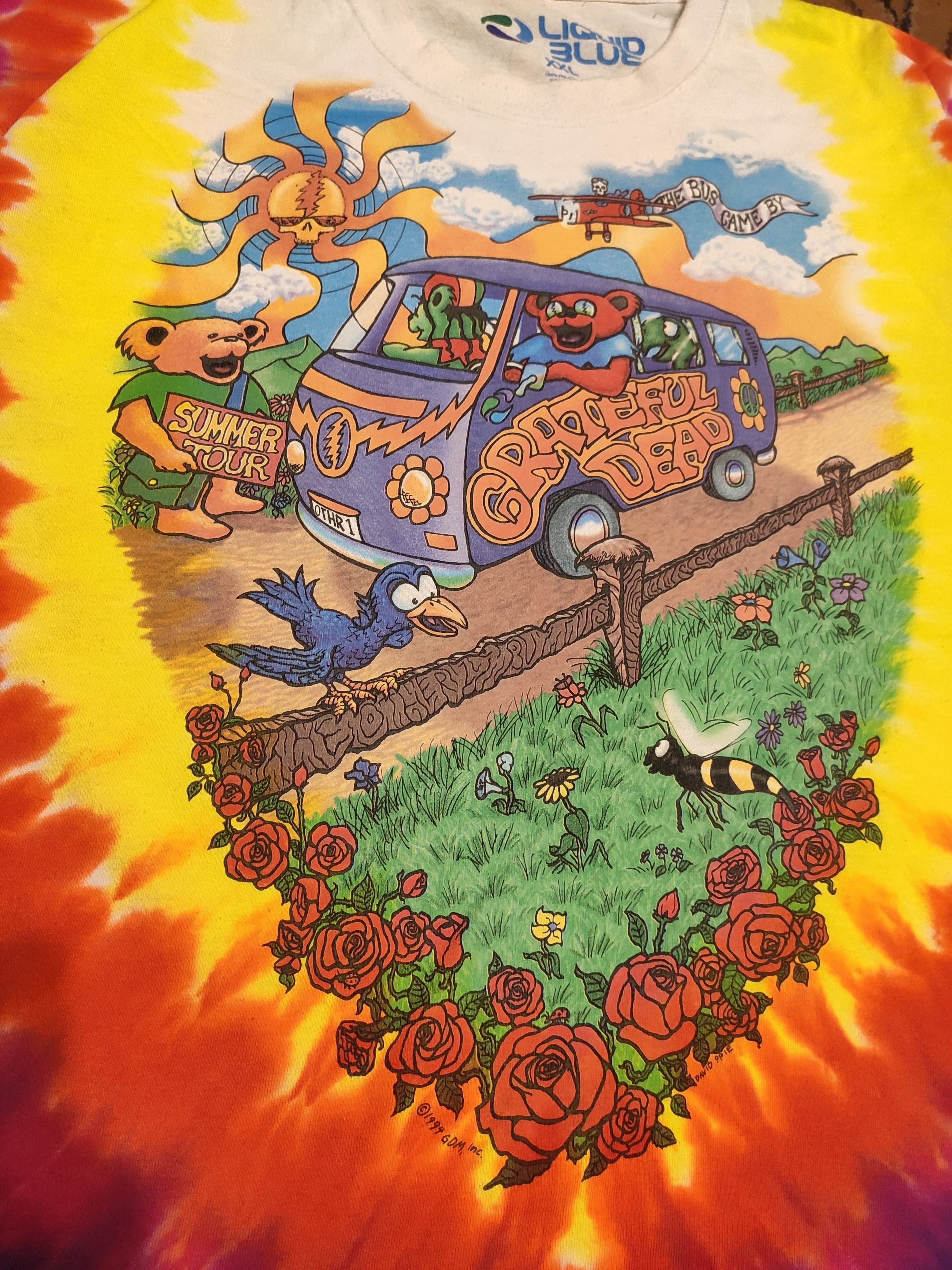 Grateful Dead × Liquid Blue Grateful dead liquid blue tee t-shirt tie dye 1994 xl/xxl Size US XXL / EU 58 / 5 - 2 Thumbnail