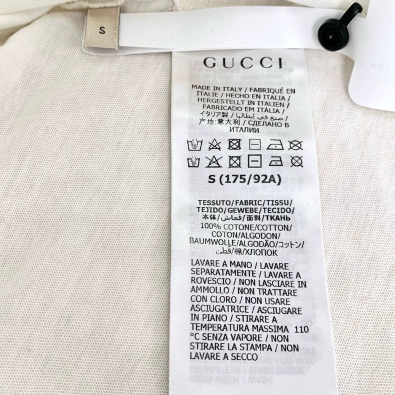 Gucci Gucci Logo printed apple pattern round-neck cotton beige sh Size US S / EU 44-46 / 1 - 7 Thumbnail