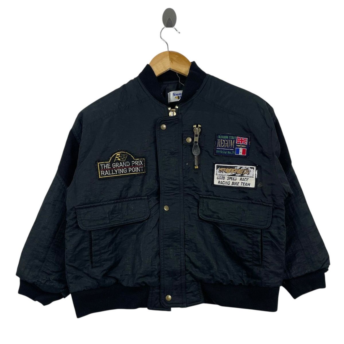 Vintage Sunny Kid Racing Bike Team Bomber Jacket Size US M / EU 48-50 / 2 - 2 Thumbnail