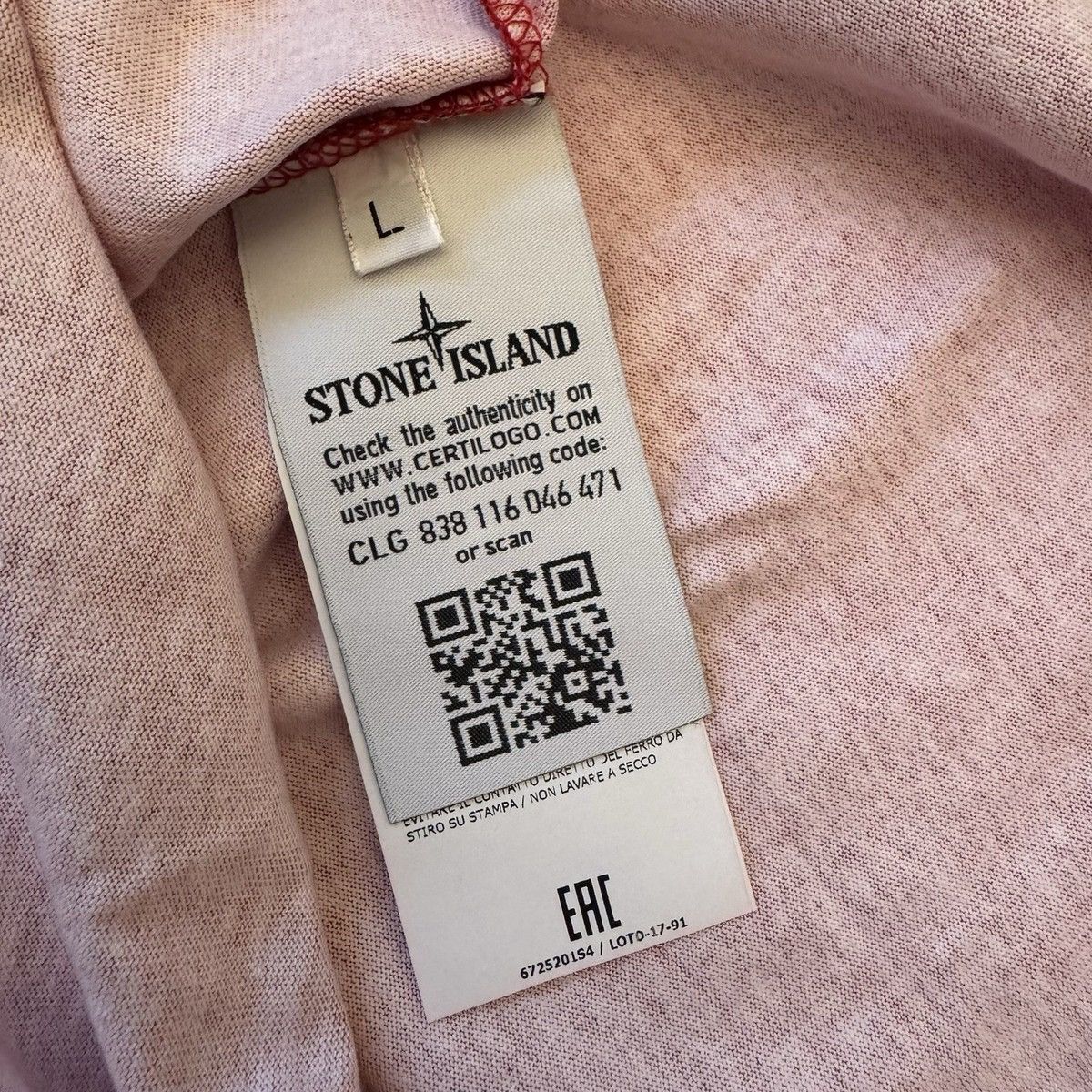 Stone Island × Supreme Supreme x Stone Island Tee Size US L / EU 52-54 / 3 - 8 Thumbnail