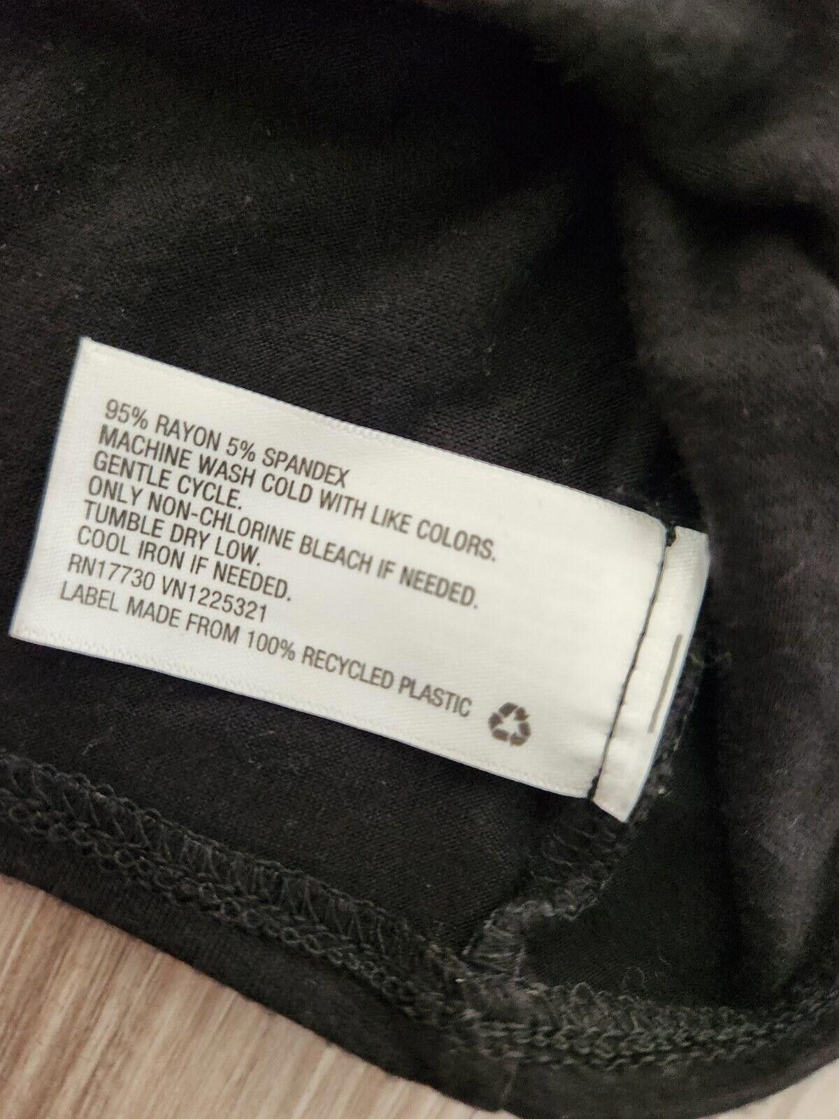 Designer Liz Lange Maternity Dress Medium Black Stretchy jersey Size M / US 6-8 / IT 42-44 - 5 Thumbnail