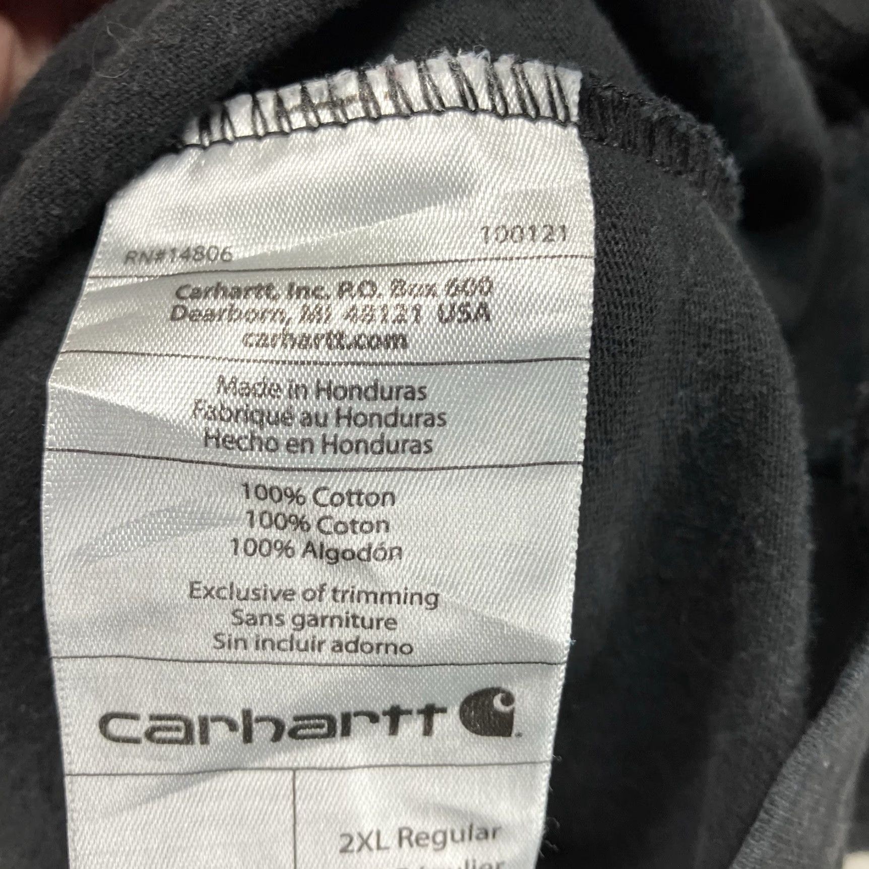 Carhartt Carhartt Mens T-Shirt 2XL Short Sleeve Crew Neck All Cotton Faded Black Logo Solid Classic Outdoor 2019 Size US XXL / EU 58 / 5 - 6 Thumbnail