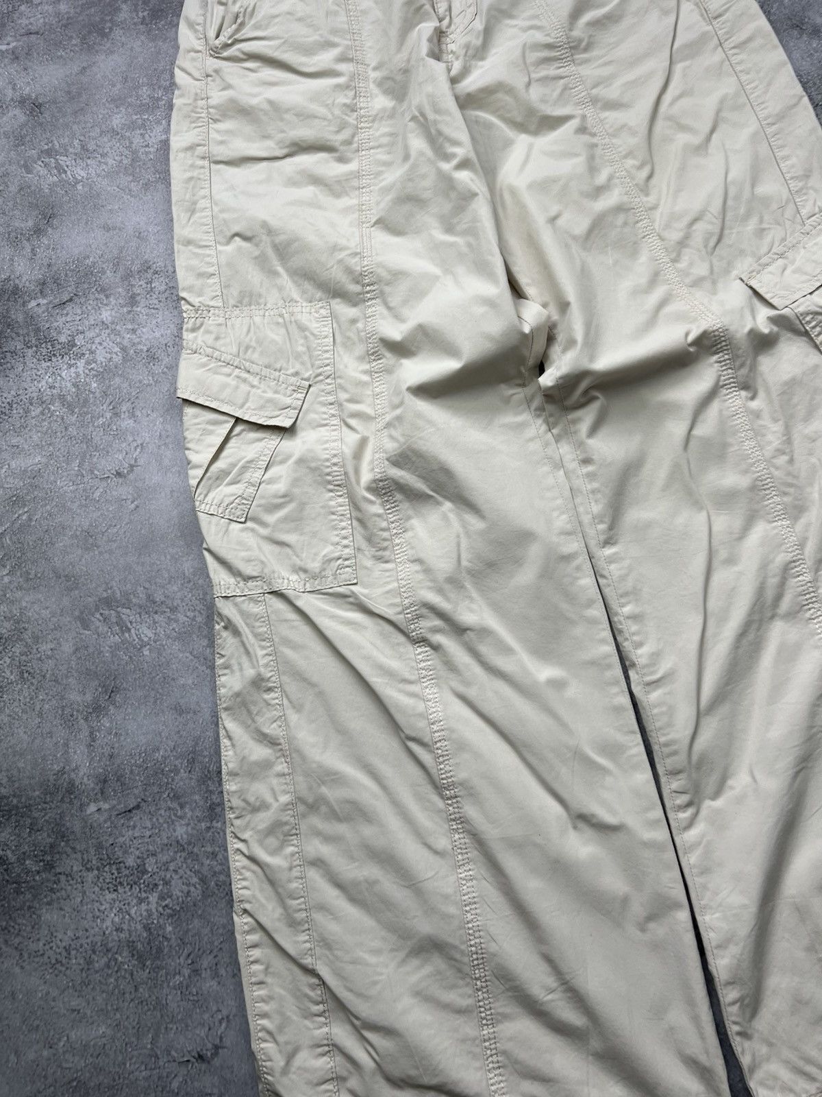 Bdg BDG Wide Cargo Pants Y2K White Size 28" / US 6 / IT 42 - 4 Thumbnail