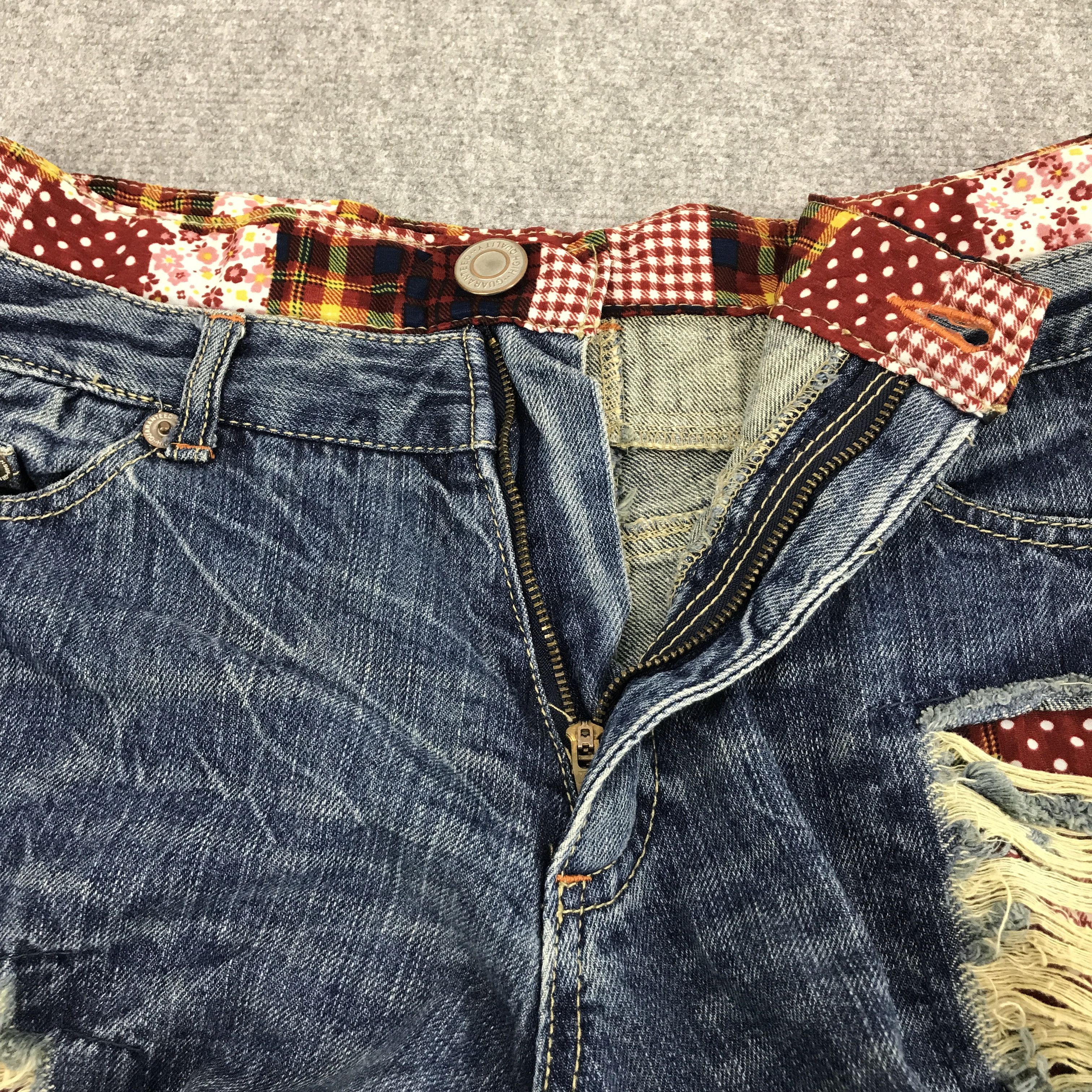 Japanese Brand Double waist Japanese brand patchwork jean Size US 32 / EU 48 - 7 Thumbnail