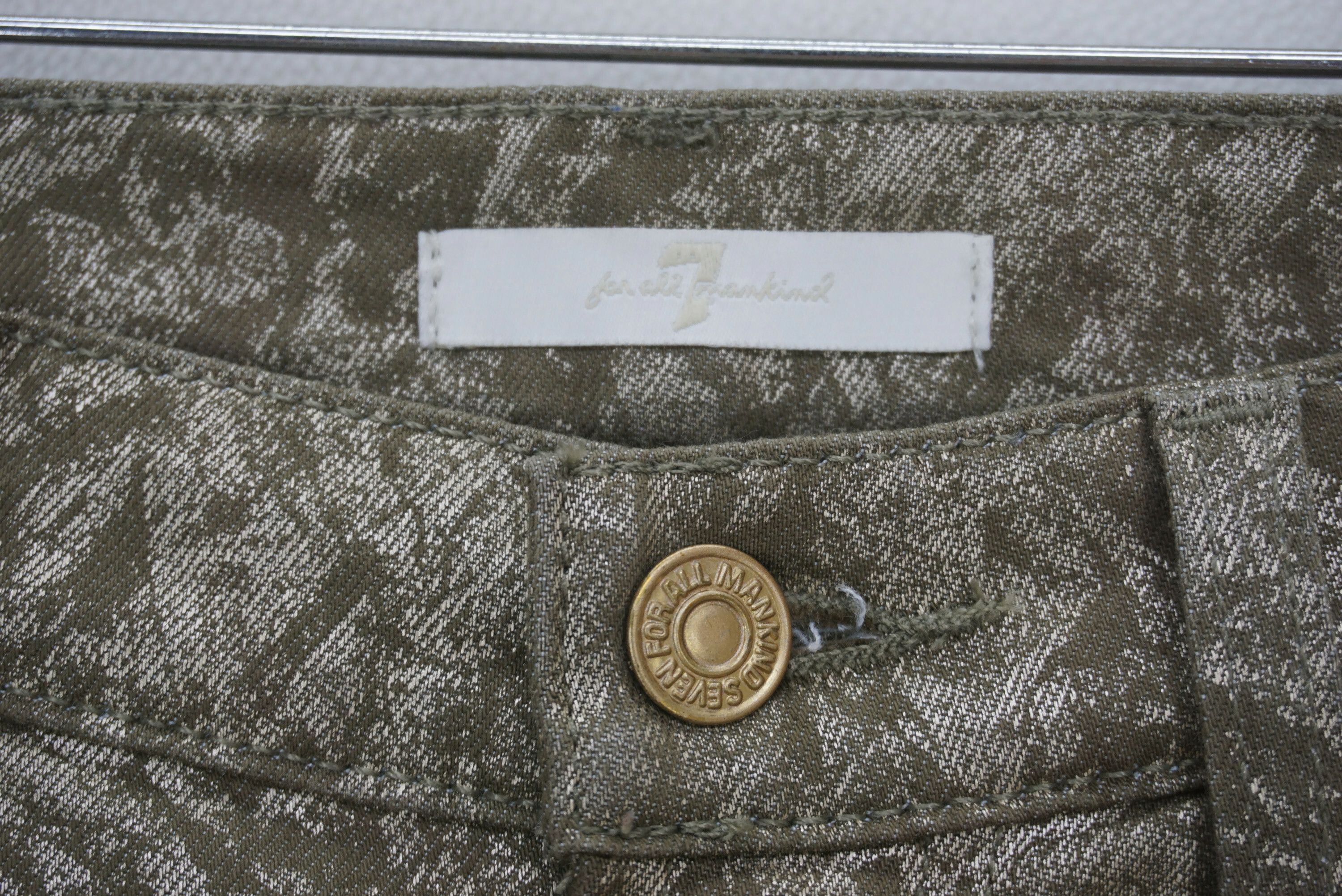 7 For All Mankind 7FAM Jeans Size 24 fit W27xL30 Low Rise Skinny Denim Size 24" / US 00 / IT 34 - 5 Thumbnail