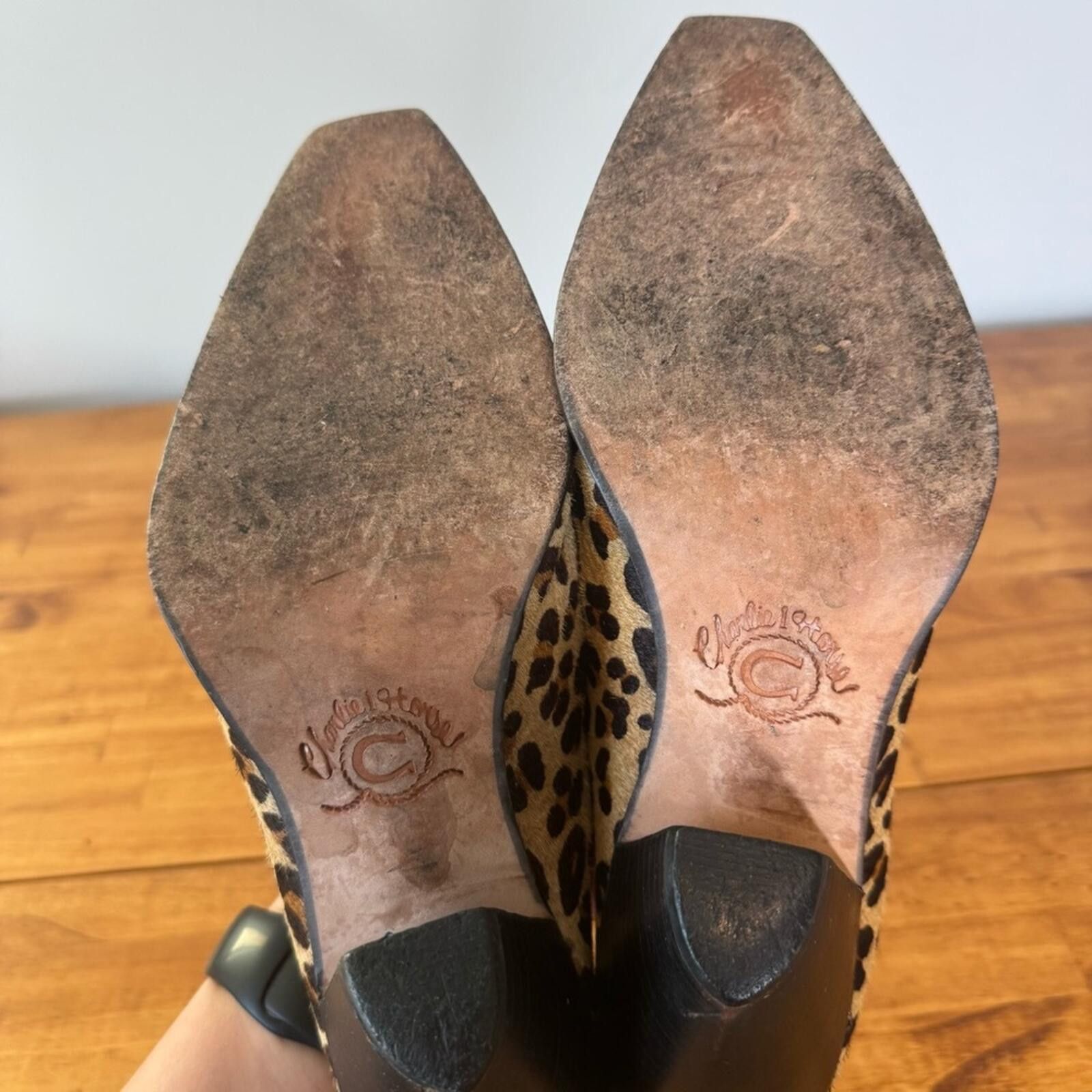 Other Charlie 1 Horse Leopard Mule Clogs Size US 8 / IT 38 - 4 Thumbnail