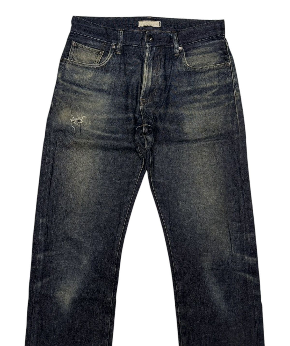 Undercover × Uniqlo 🔥VINTAGE UNIQLO TAPERED JEANS DISTRESSED DENIM Size US 30 / EU 46 - 3 Thumbnail