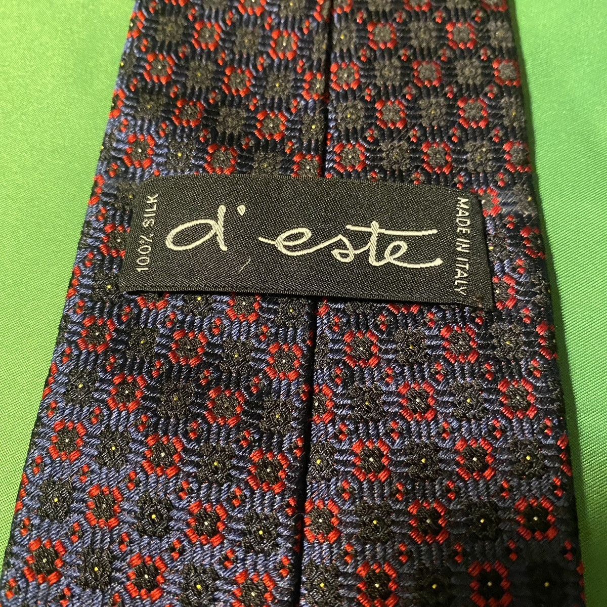 Other Silk Black and Red Bred Tie d’ este made in Italy Size ONE SIZE - 1 Thumbnail