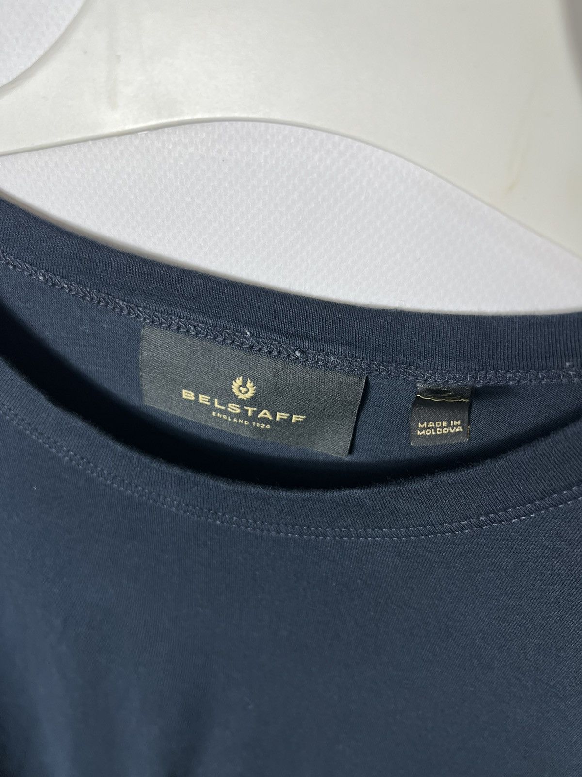 Belstaff Vintage streetwear designer Belstaff Navy Long Sleeve Size US XL / EU 56 / 4 - 4 Thumbnail