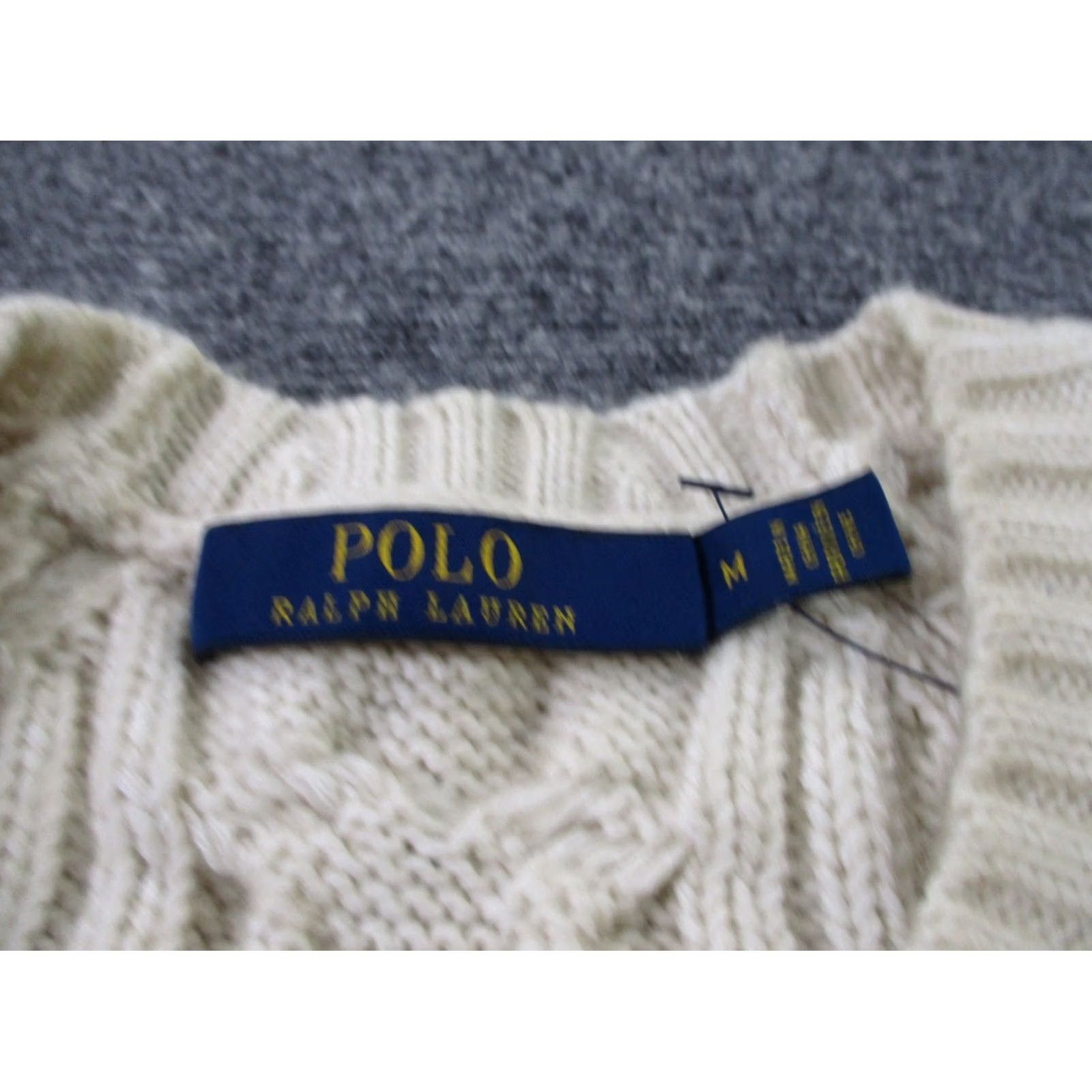 Polo Ralph Lauren Polo Ralph Lauren Sweater Dress Womens M Fall Ivory Crew Neck Pullover Knit Preppy Classic Size M / US 6-8 / IT 42-44 - 6 Thumbnail