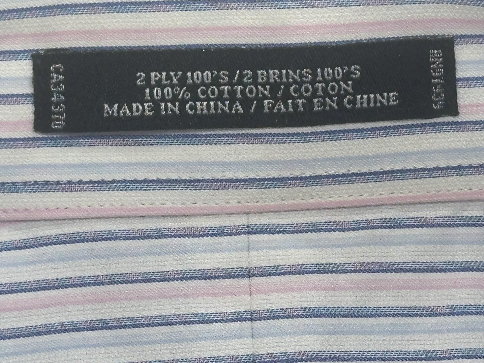 Other Forsyth of Canada 2-Ply Cotton No-Iron Button Up Blue Men XL Size US XL / EU 56 / 4 - 6 Thumbnail