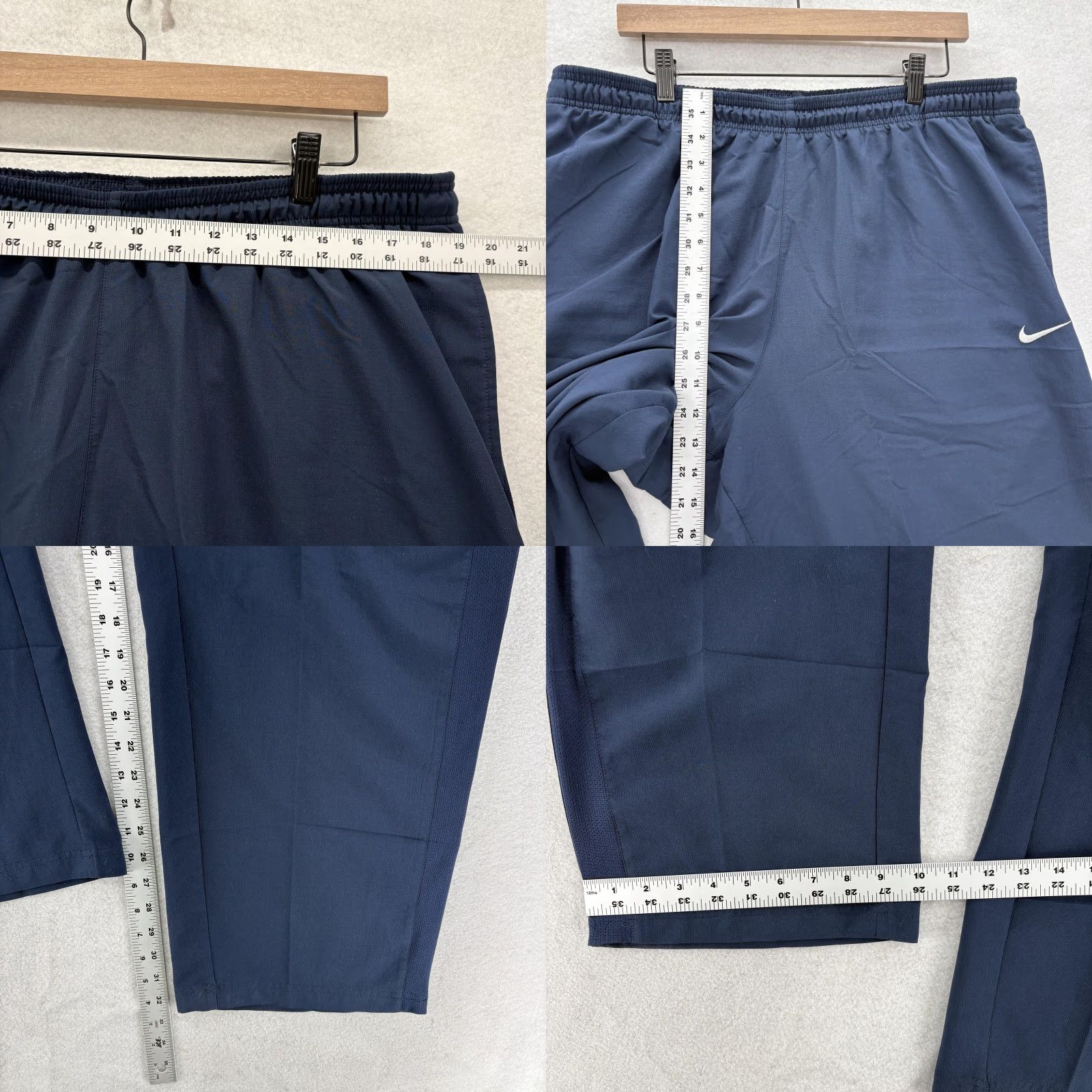 Nike VINTAGE Nike Woven Track Pants Mens 2XL Blue NikeFIT Relaxed Athletic Training Pants Size US 39 - 8 Thumbnail