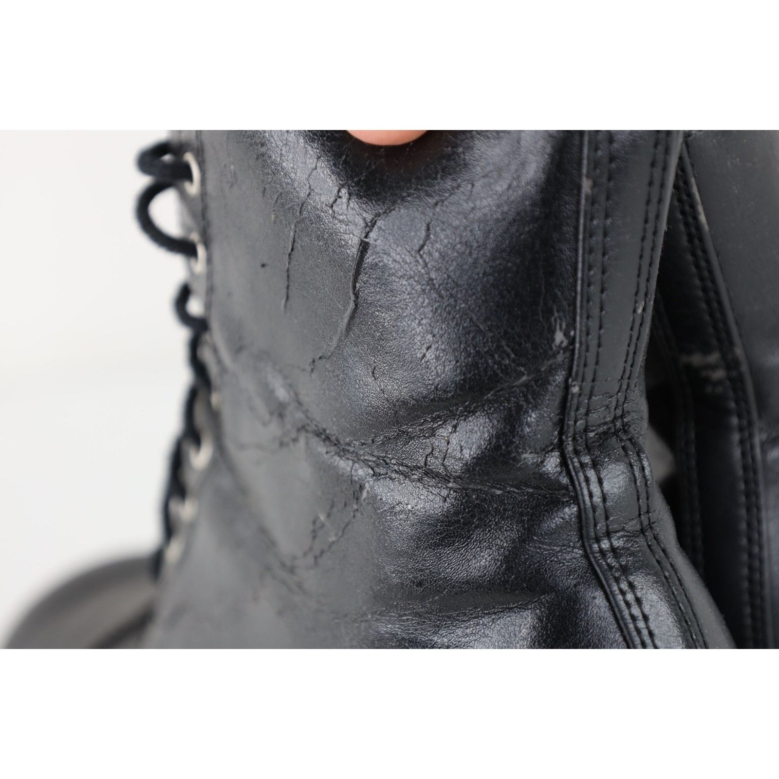 Vintage Vintage 90s Y2K Streetwear Distressed Chunky Heeled Boots Size US 7.5 / IT 37.5 - 10 Thumbnail