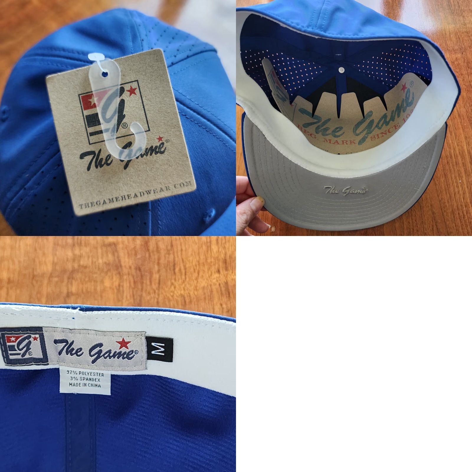 Bally The Game PTG Ball Cap Blue Size M Baseball Hat Size ONE SIZE - 8 Thumbnail