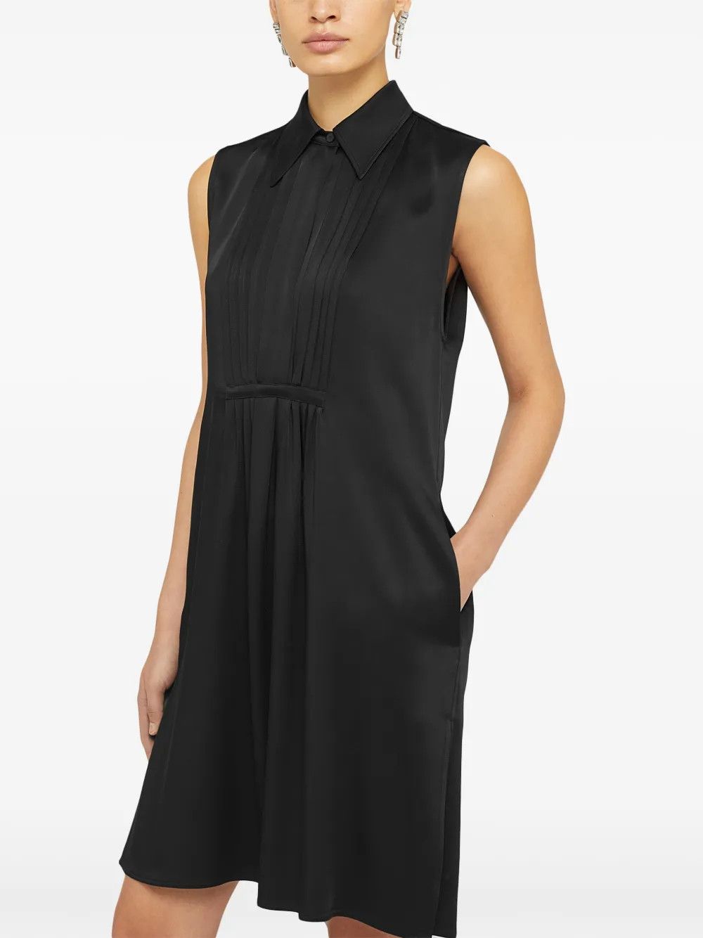 Jil Sander o1w1db10825 Dress in Black Size L / US 10 / IT 46 - 5 Thumbnail