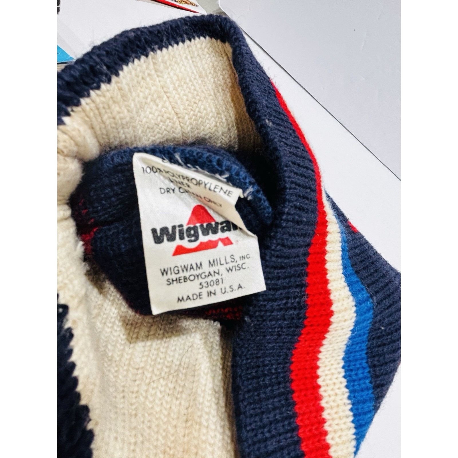 Other Wigwam Ski Hat USA Wool Vintage 80s Winter Size ONE SIZE - 5 Thumbnail
