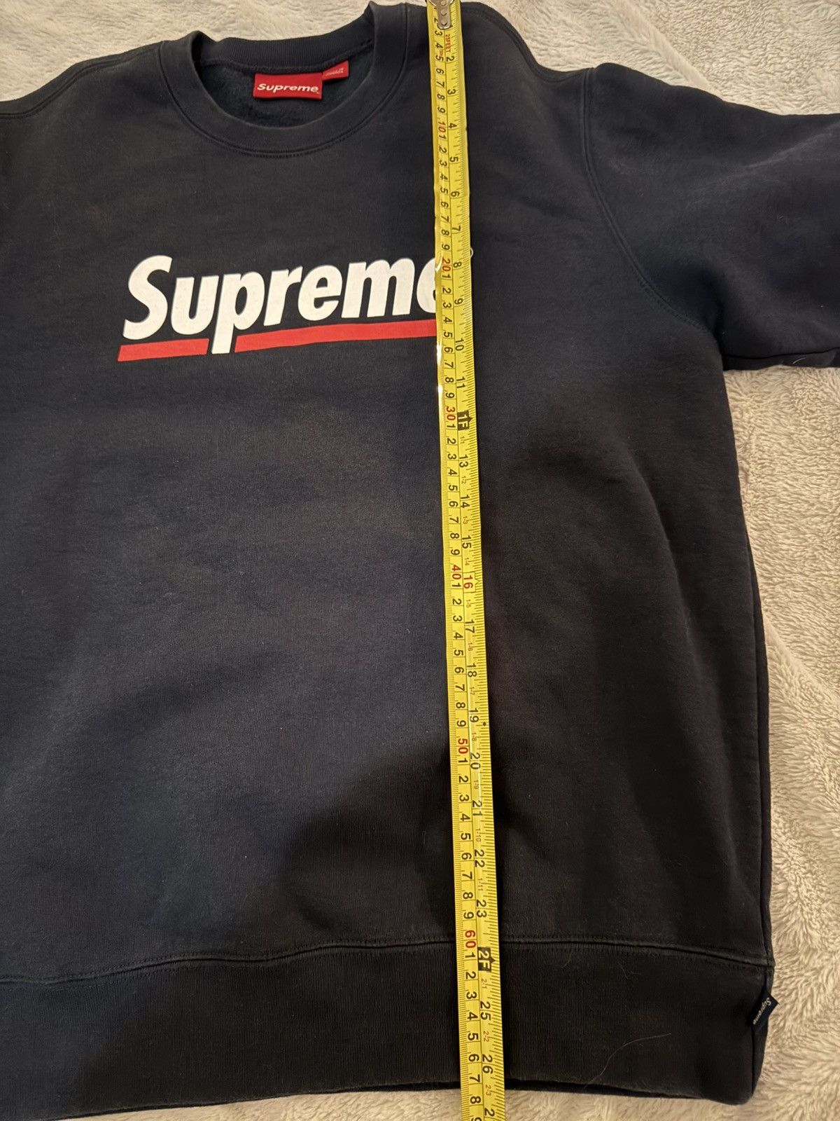 Supreme SUPREME Logo spellout crewneck sweatshirt size medium Size US M / EU 48-50 / 2 - 5 Thumbnail
