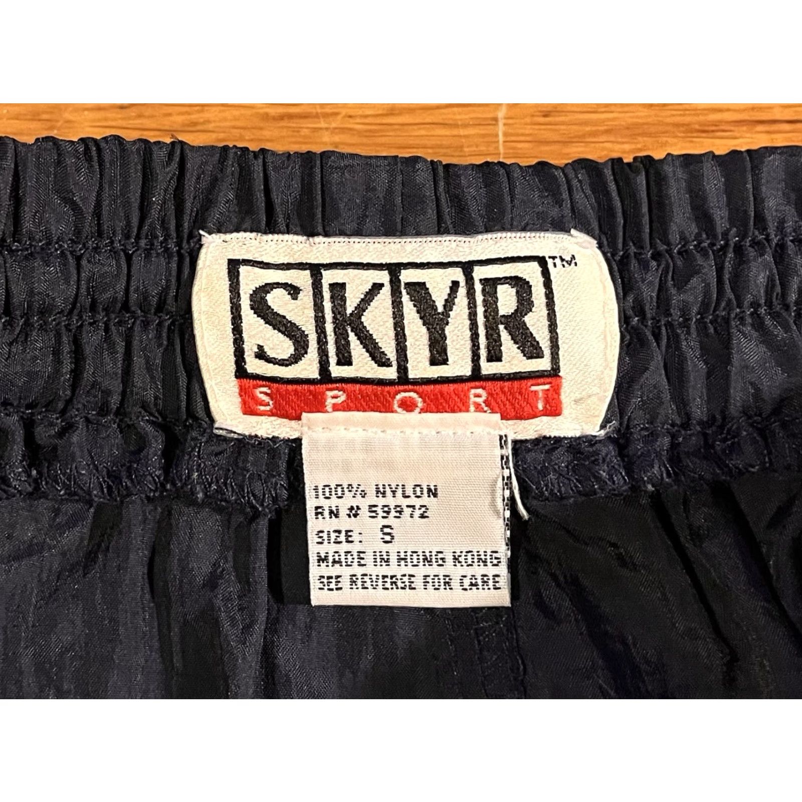 Vintage VINTAGE Skyr Sport Ski Track Pants Men’s Small Navy Blue Nylon Softshell Pants Regular Men Size US 29 - 6 Thumbnail