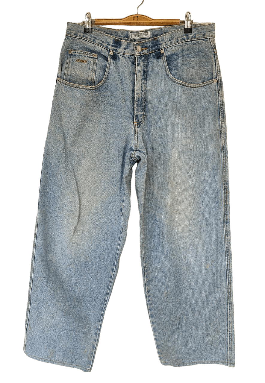Guess Vintage Guess Baggy denim Made in USA Size US 33 - 1 Thumbnail