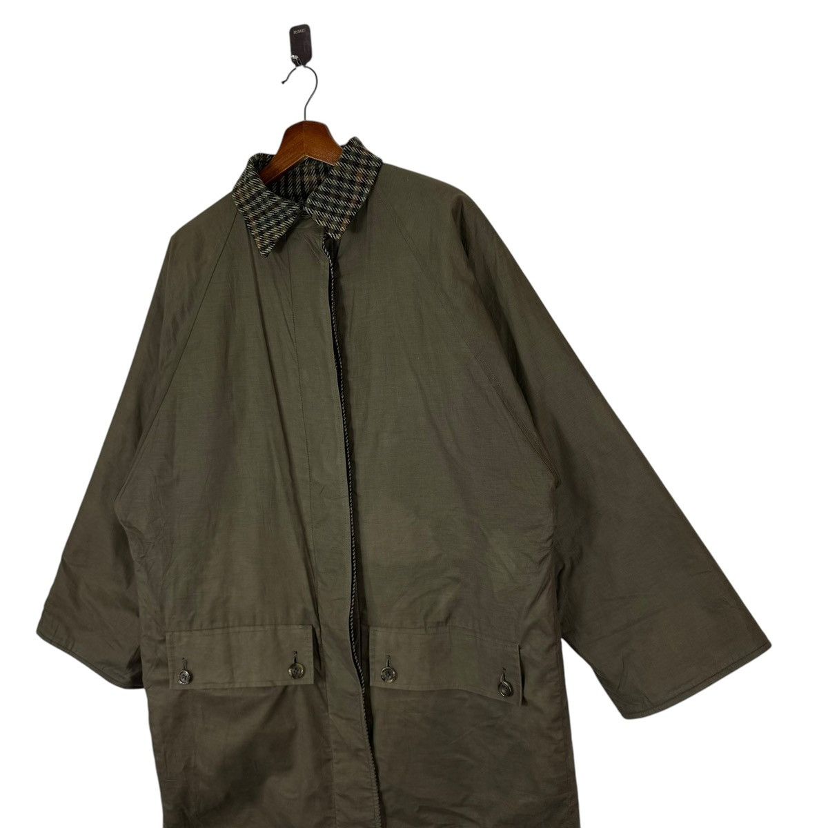 Aquascutum VINTAGE AQUASCUTUM REVERSIBLE MONOGRAM CHECKED OVERCOAT Size US M / EU 48-50 / 2 - 6 Thumbnail