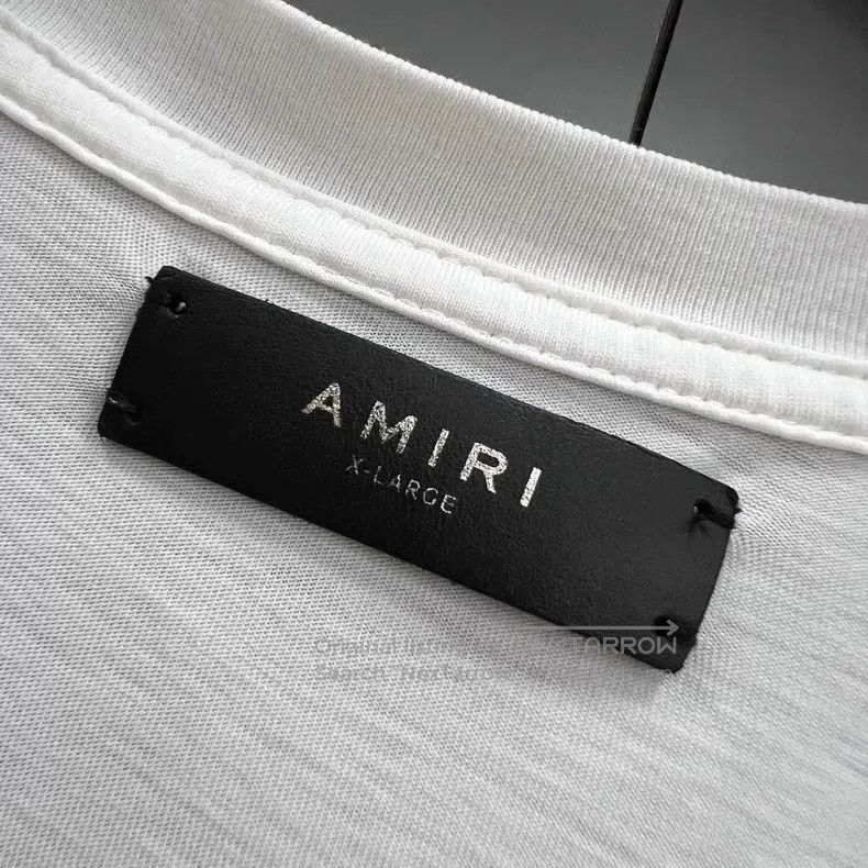 Amiri Amiri Size XL White letter printed short sleeves Size US XL / EU 56 / 4 - 3 Thumbnail