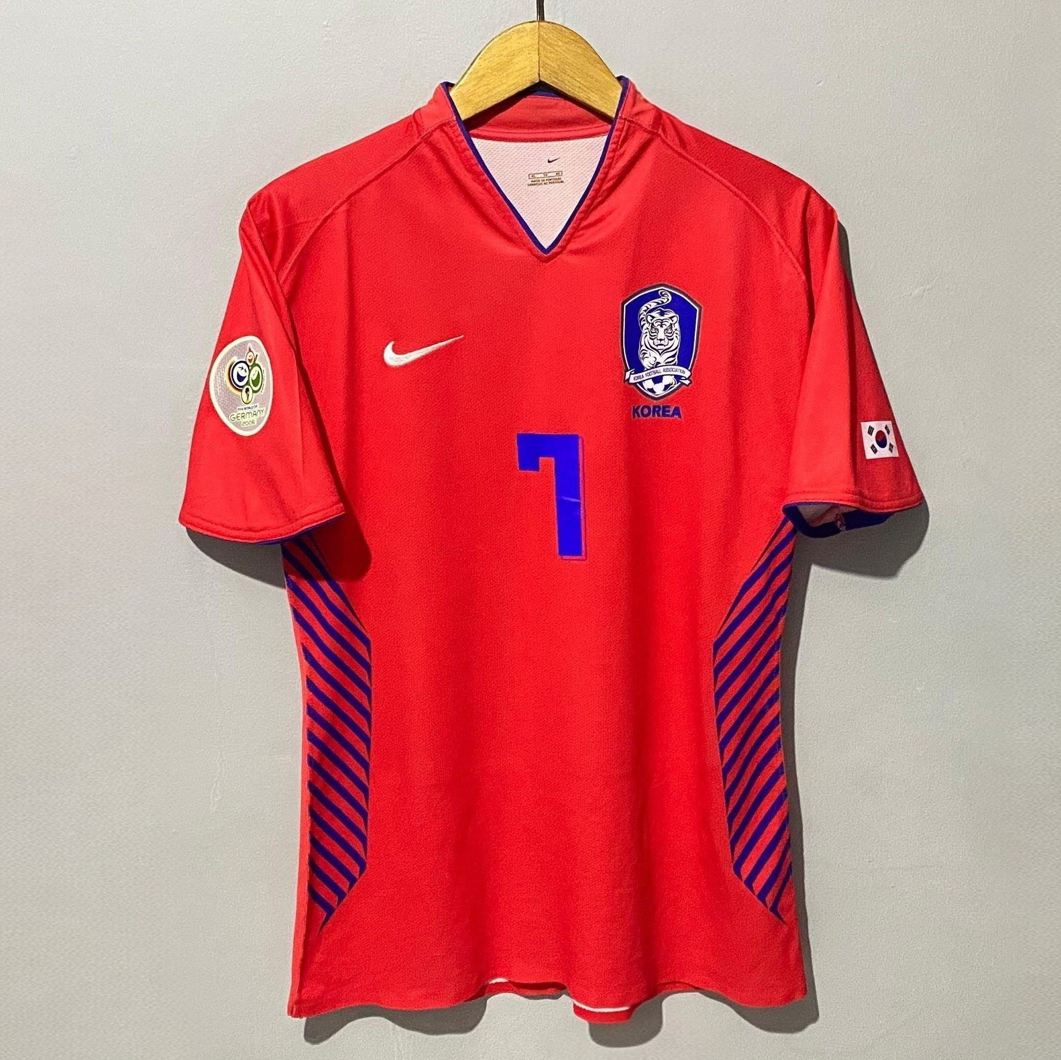 South Korea World Cup 2006 Home Player Issue Jersey JiSung 7