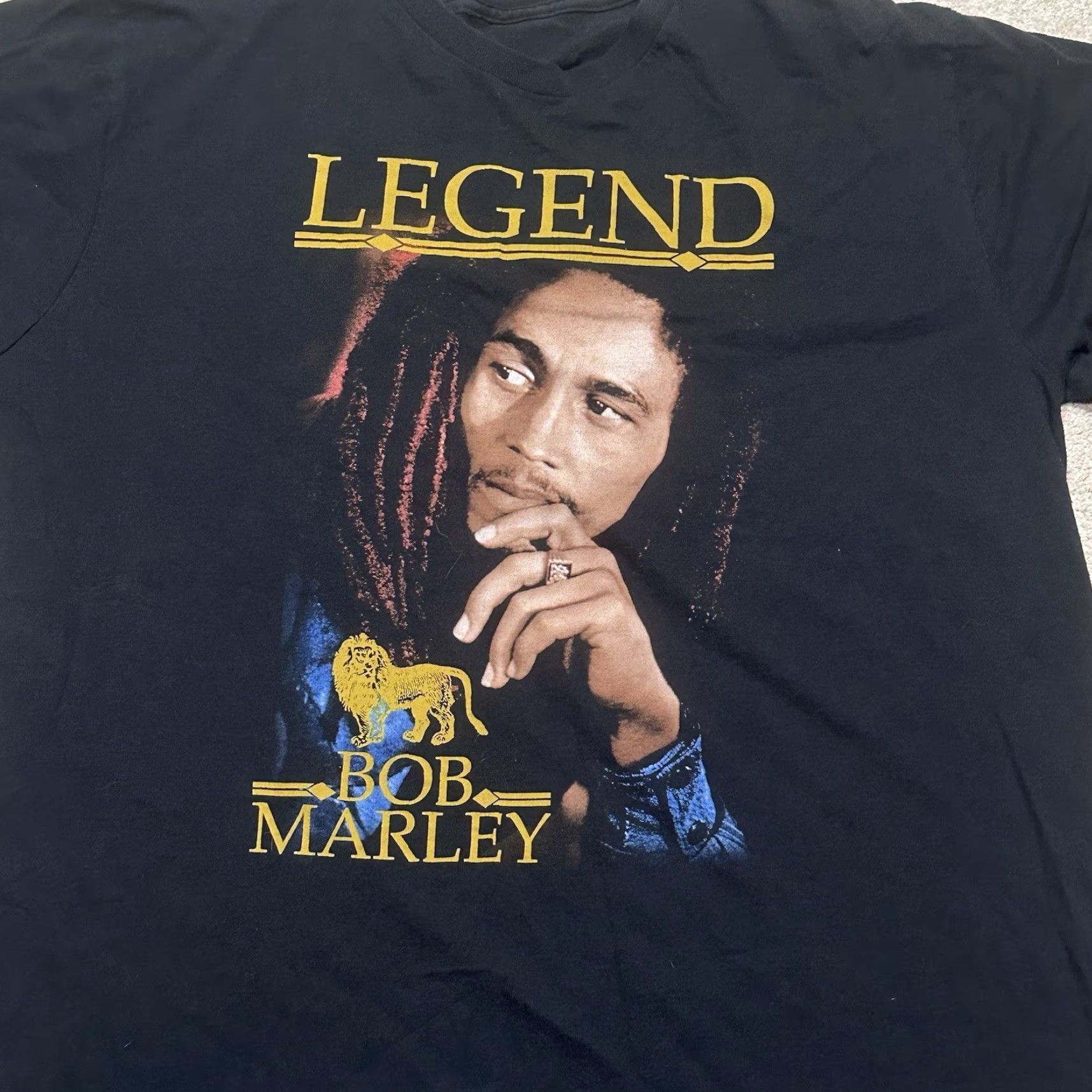 Vintage VINTAGE Bob Marley Legend T Shirt Mens Large Black Zion Size US L / EU 52-54 / 3 - 3 Thumbnail