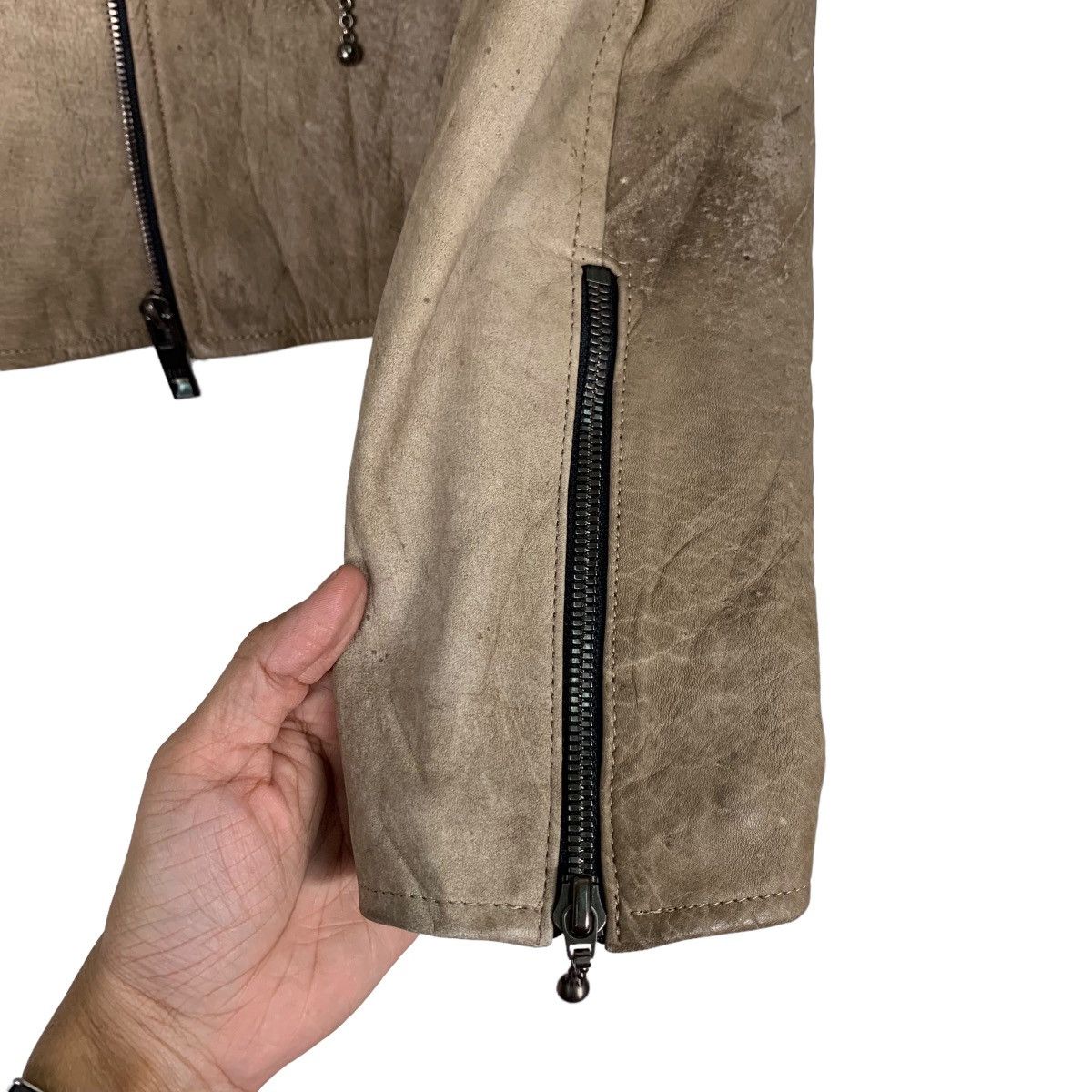 5351 POUR LES HOMMES 5351 Pour Les Hommes Cowhide Leather Jacket #0365-C17 Size S / US 4 / IT 40 - 11 Thumbnail