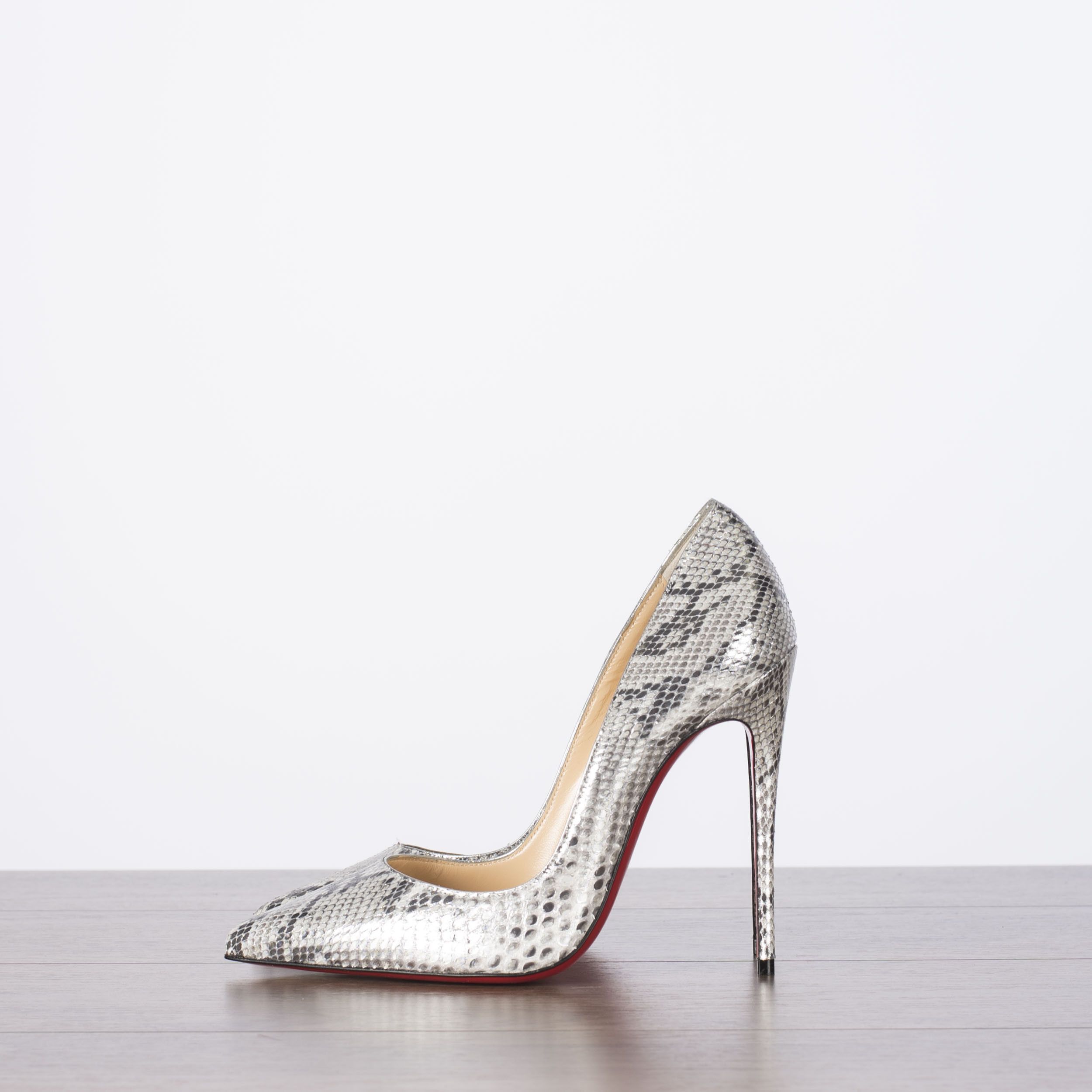 Christian Louboutin So Kate 120 Roccia Python Glacier High Heel Pumps Size US 7 / IT 37 - 5 Thumbnail
