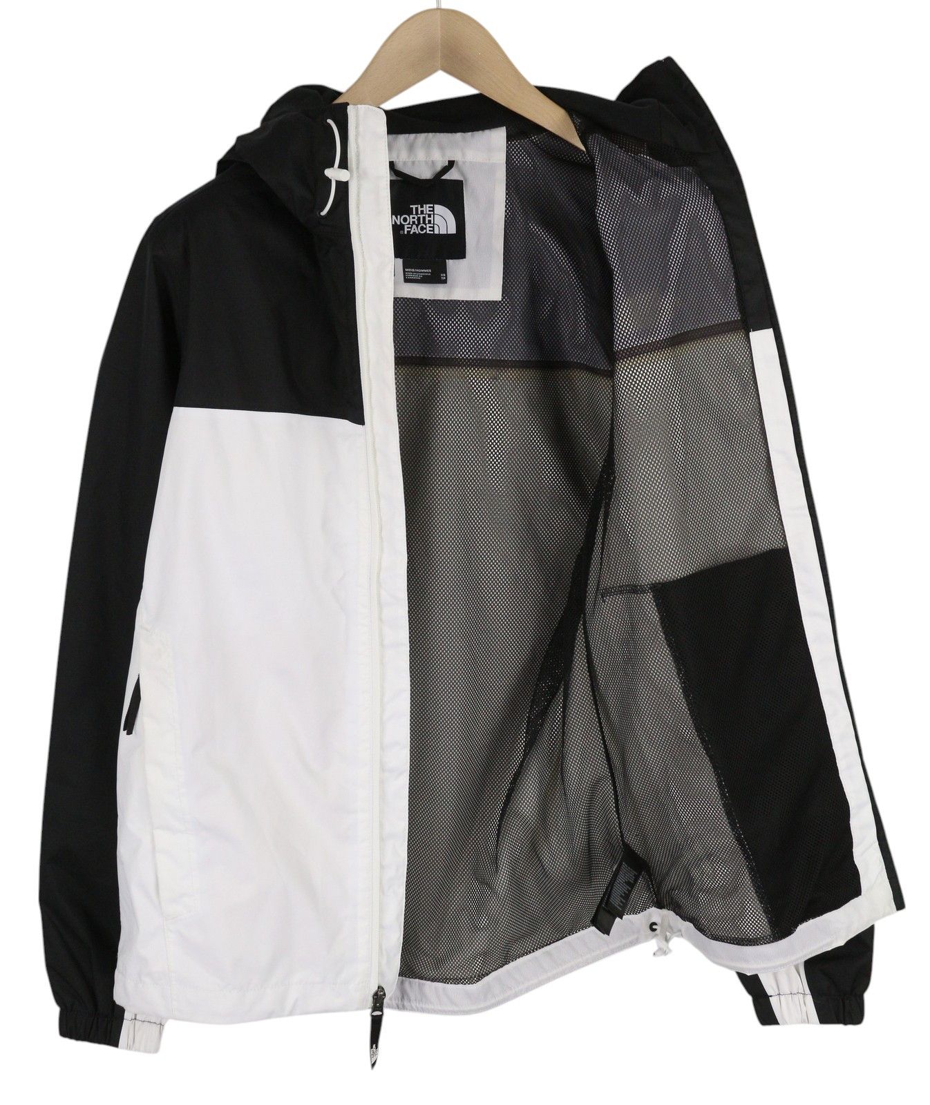 The North Face XS Black Zip Hooded Lightweight Dry Vent White Jacket 83704 Size US XS / EU 42 / 0 - 4 Thumbnail