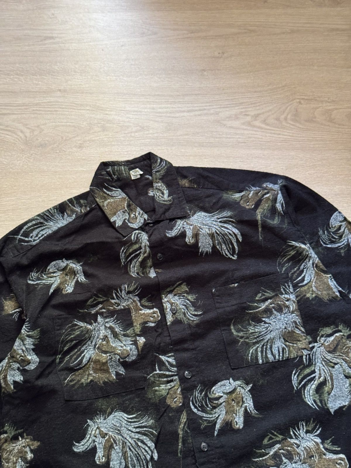 Vintage Vintage 00’s Hoofland Horses Western All Over Print Shirt Size US XL / EU 56 / 4 - 2 Thumbnail