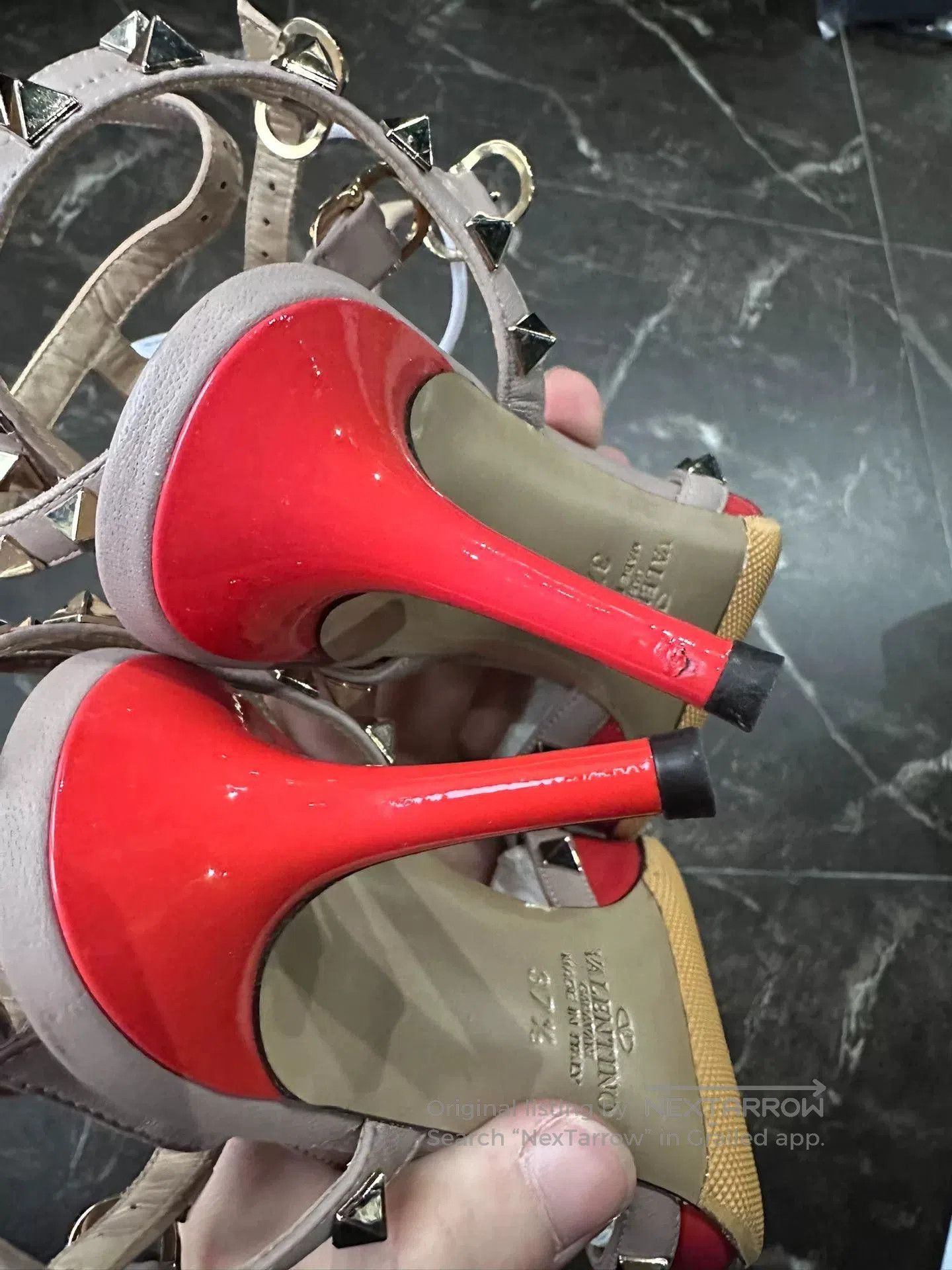 Valentino Valentino Women's Red High Heels. Size US 6.5 / IT 36.5 - 5 Thumbnail