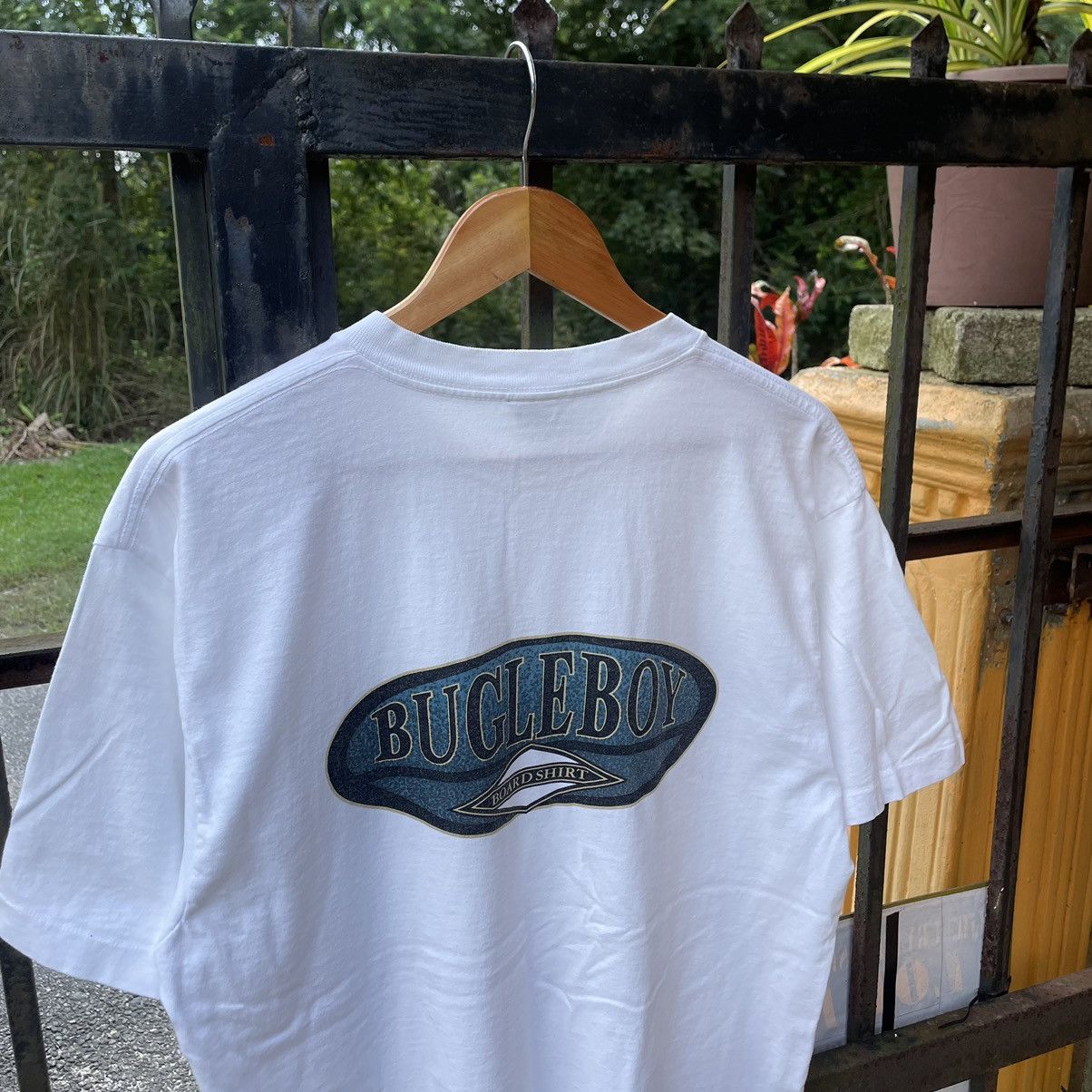 Bugle Boy × Vintage 🔥Vintage 90s Bugle Boy Big Logo Board Short Tee Size US L / EU 52-54 / 3 - 5 Thumbnail