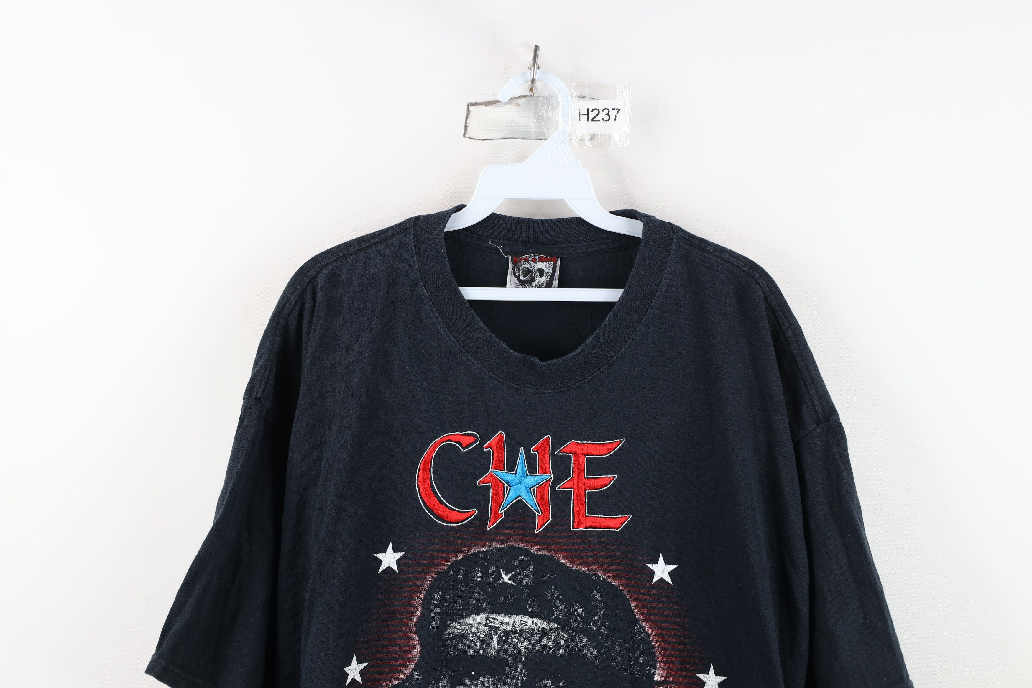 Vintage Vintage Y2K Spell Out Che Guevara Short Sleeve T-Shirt Black Size US XXL / EU 58 / 5 - 2 Thumbnail