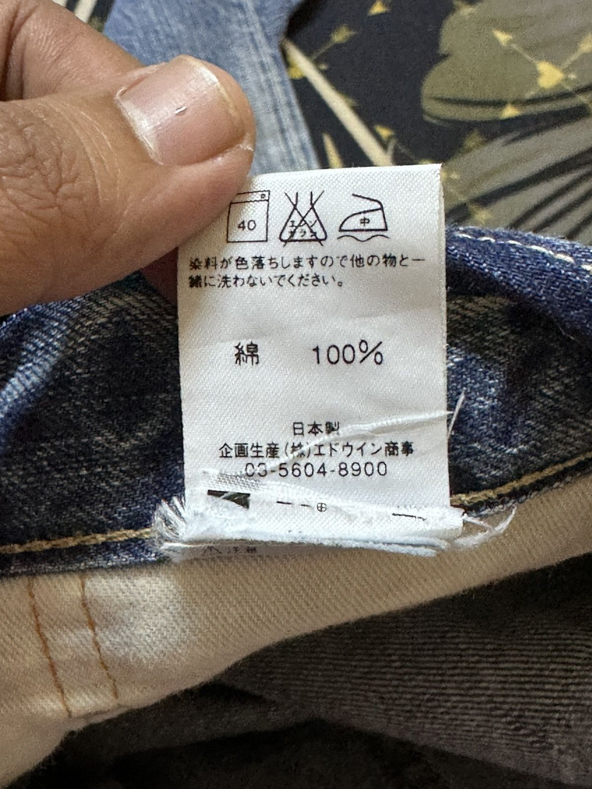 Edwin Vintage Edwin 503 Faded Wash Grunge Distressed Denim Size US 29 - 9 Thumbnail