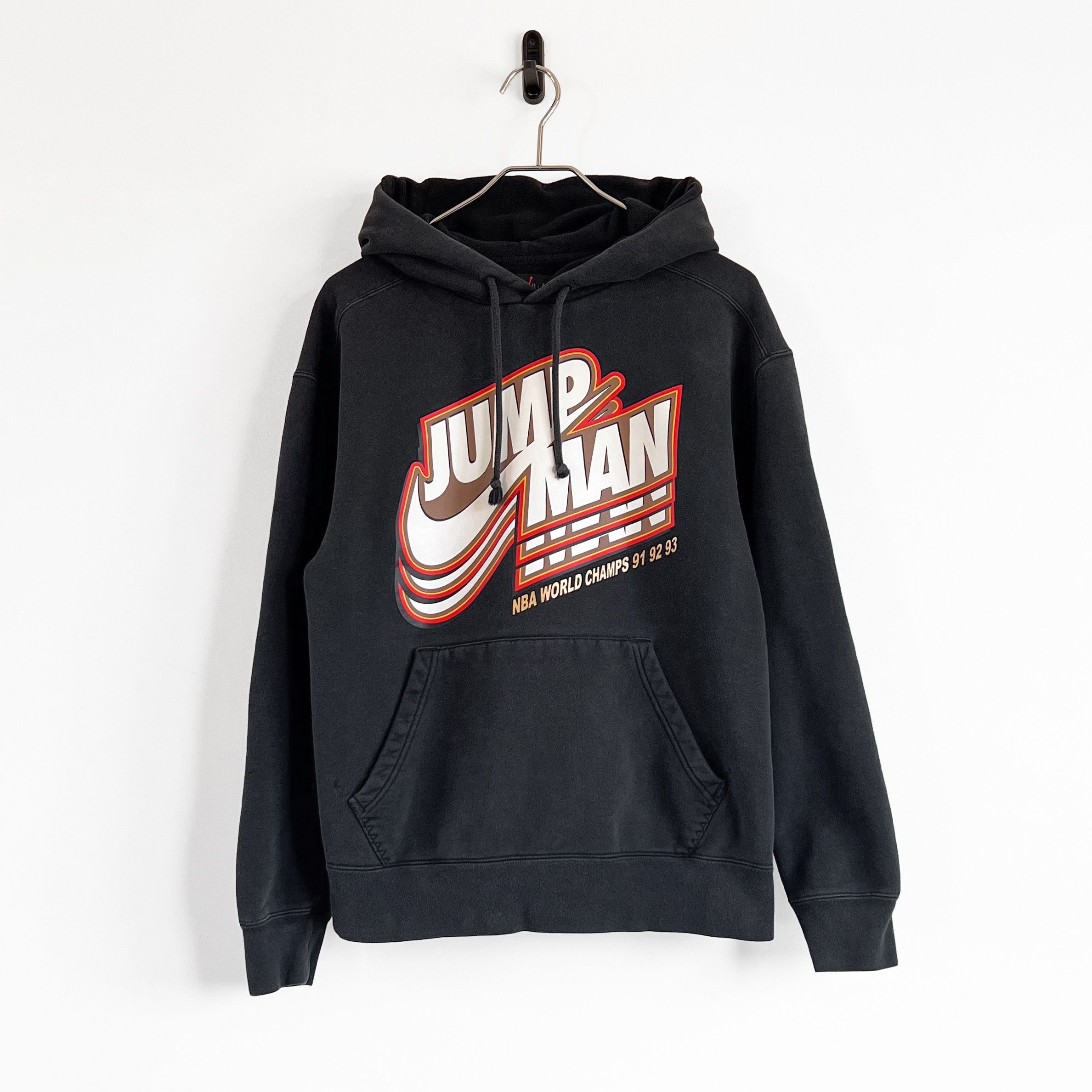 Jordan Brand VTG 90's Jordan Jumpman NBA World Champs Hooded Sweatshirt Size US M / EU 48-50 / 2 - 1 Thumbnail