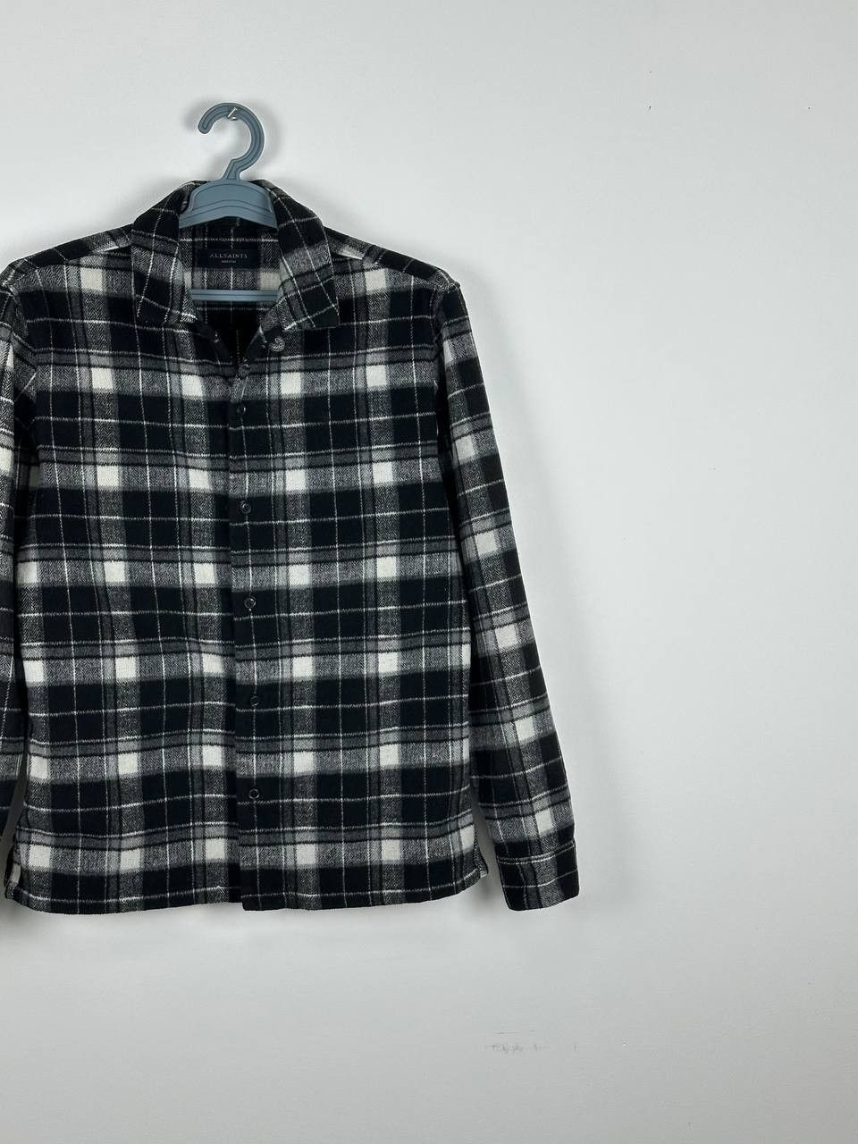 Allsaints AllSaints Black and White Flannel Over Shirt Size US M / EU 48-50 / 2 - 3 Thumbnail