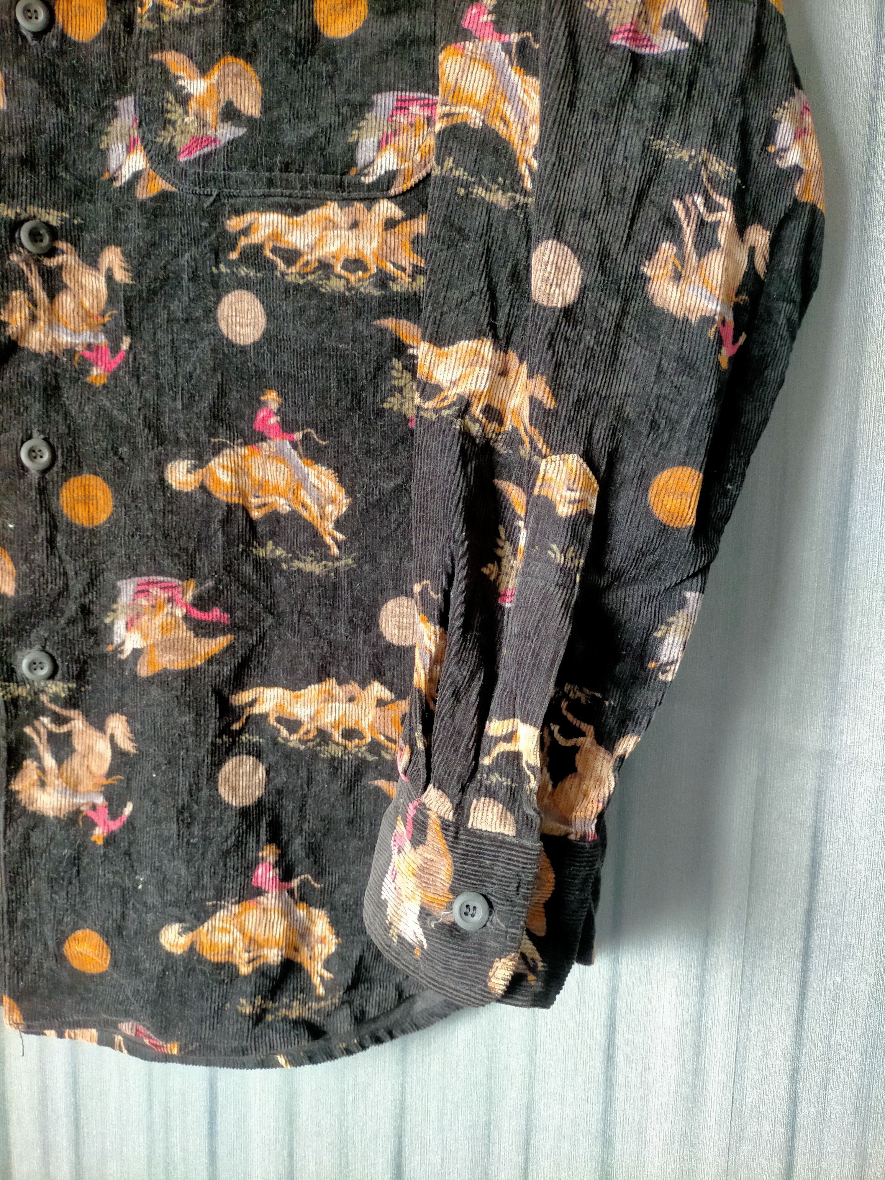 Lee 🔥Rare Lee Coudroy Full print Work shirt button ups Size US L / EU 52-54 / 3 - 6 Thumbnail