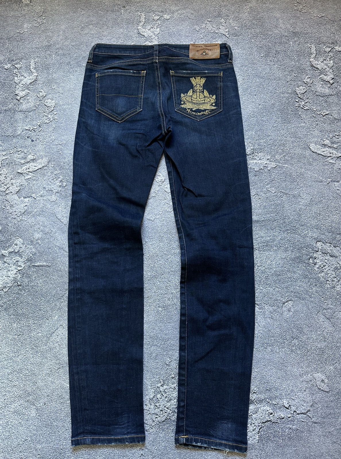 Vivienne Westwood Anglomania Big Logo Slim Jeans Size 26