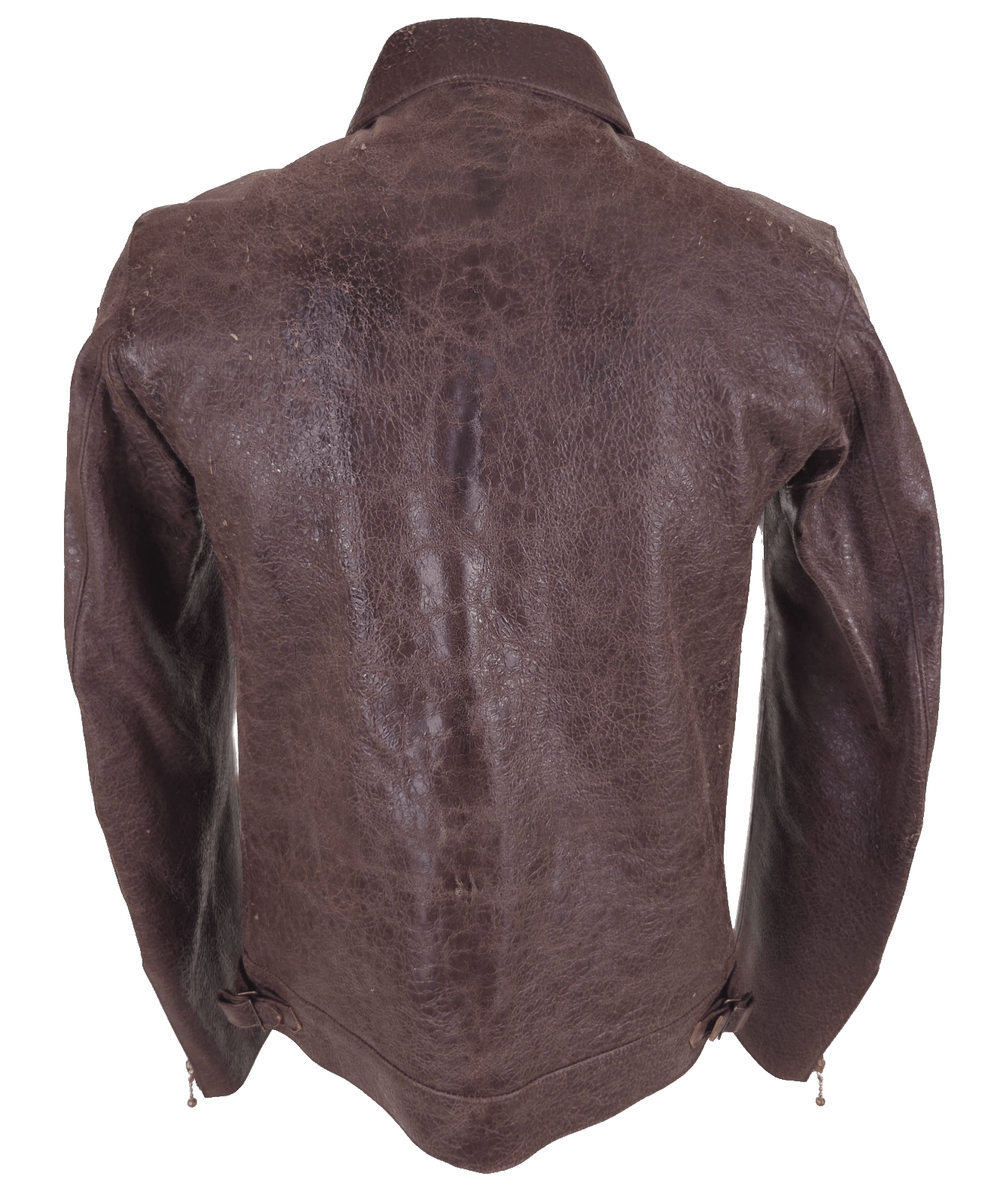 Blackmeans Blackmeans Distressed Leather Jacket Size 4 US Slim Fit M M Size US M / EU 48-50 / 2 - 8 Thumbnail