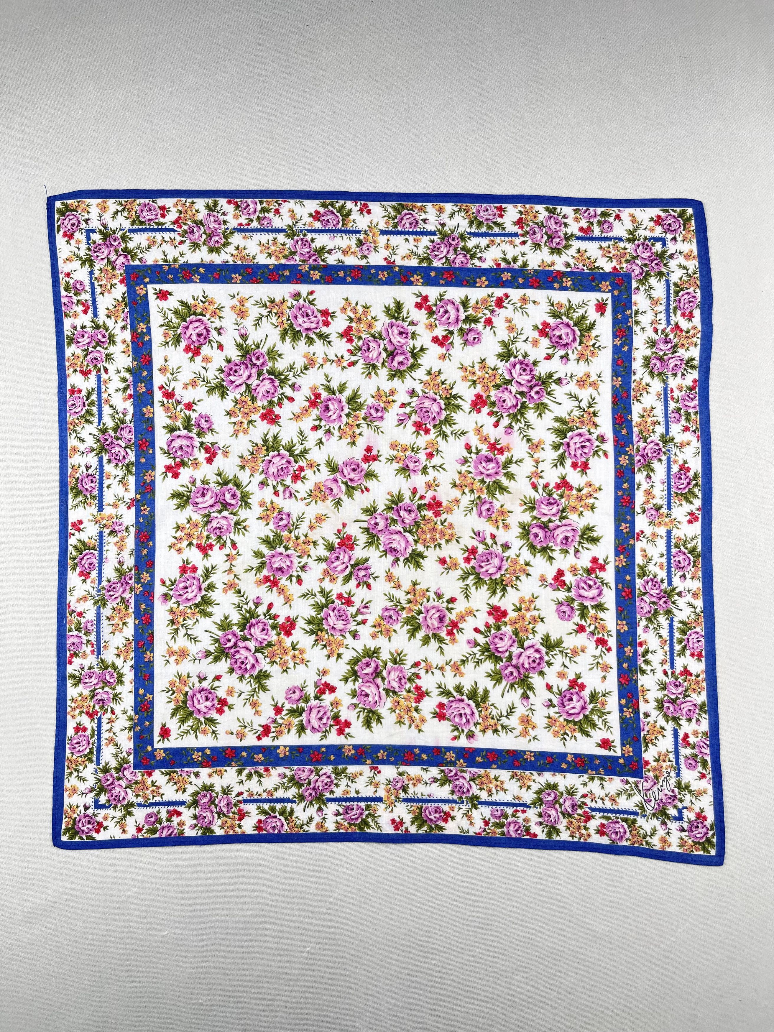 Kenzo Vintage Kenzo Handkerchief Pocket Square Bandana HM0058 Size ONE SIZE - 1 Thumbnail