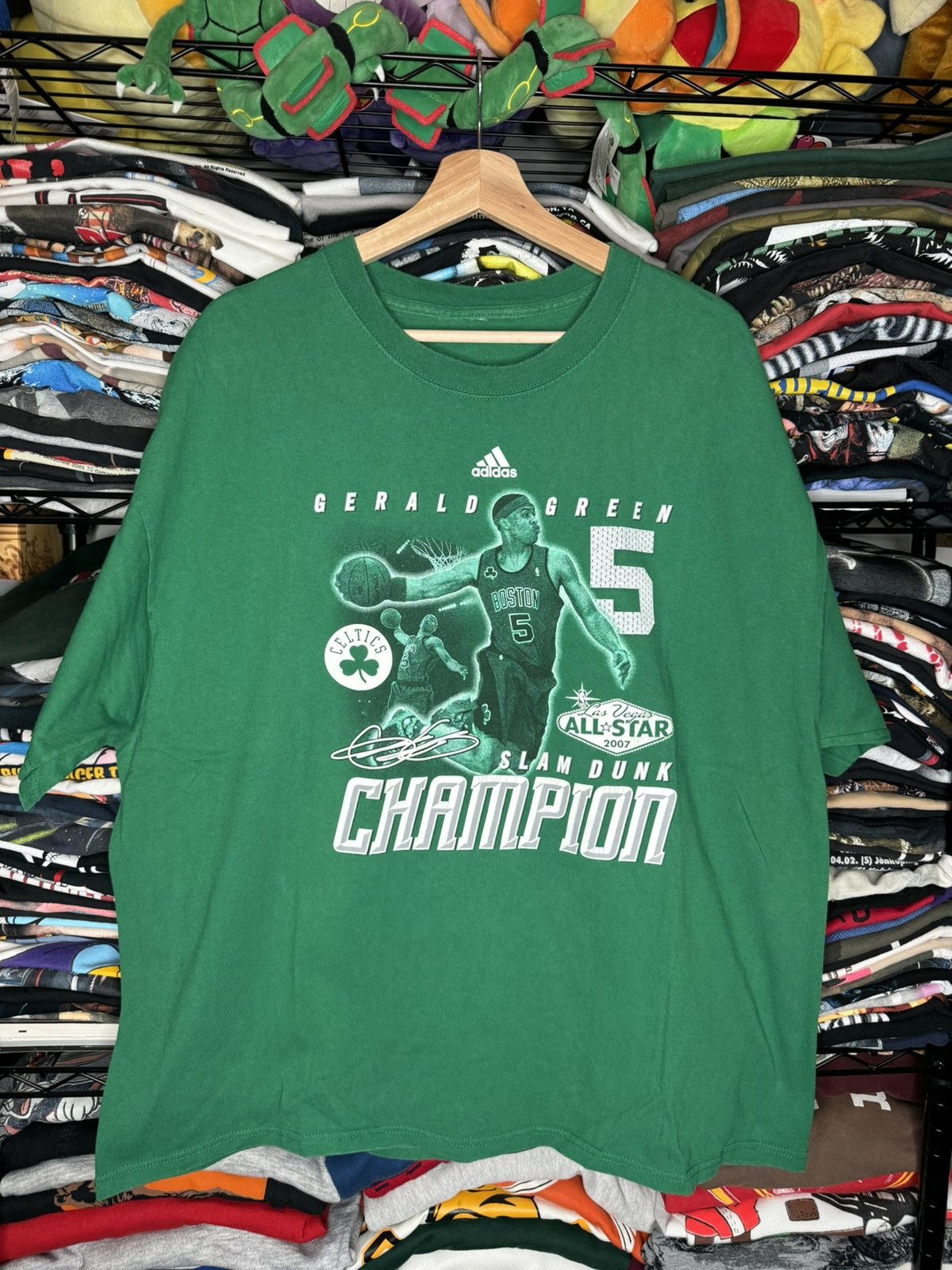 NBA × Vintage 2007 NBA Slam Dunk Champion Gerald Green Boston Celtics Tee Size US XXL / EU 58 / 5 - 1 Thumbnail