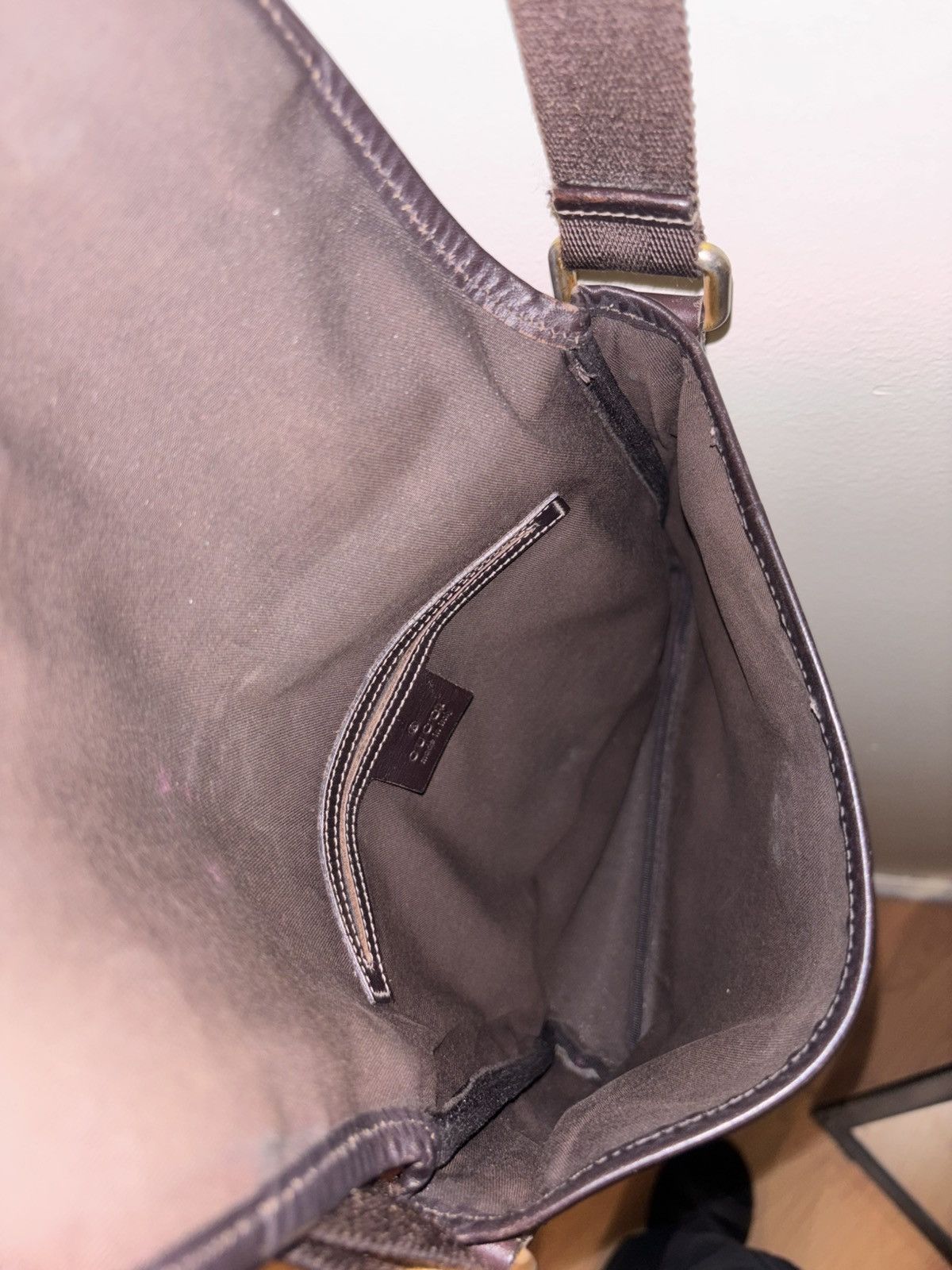Gucci Gucci GG Supreme Monogram Small Crossbody Flap Shoulder Bag Size ONE SIZE - 14 Thumbnail