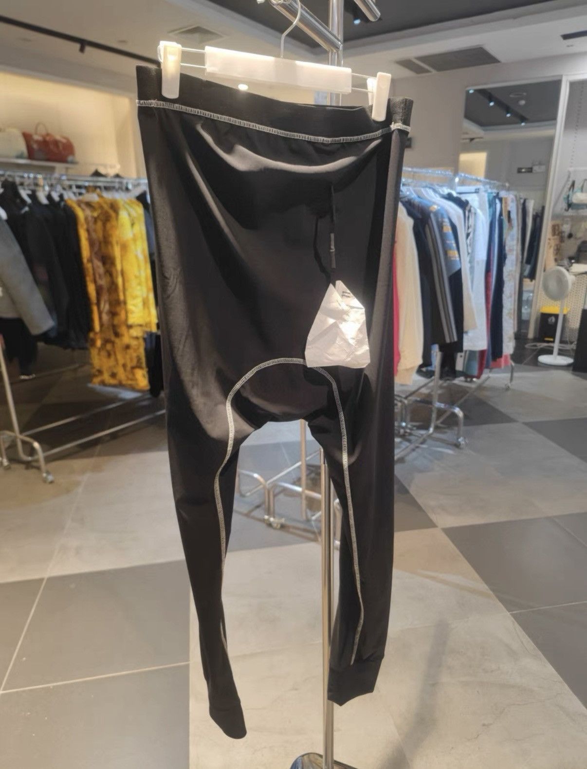 11 By Boris Bidjan Saberi 11 BY BORIS BIDJAN SABERI Black Base Layer Long Pants Size US 36 / EU 52 - 1 Thumbnail